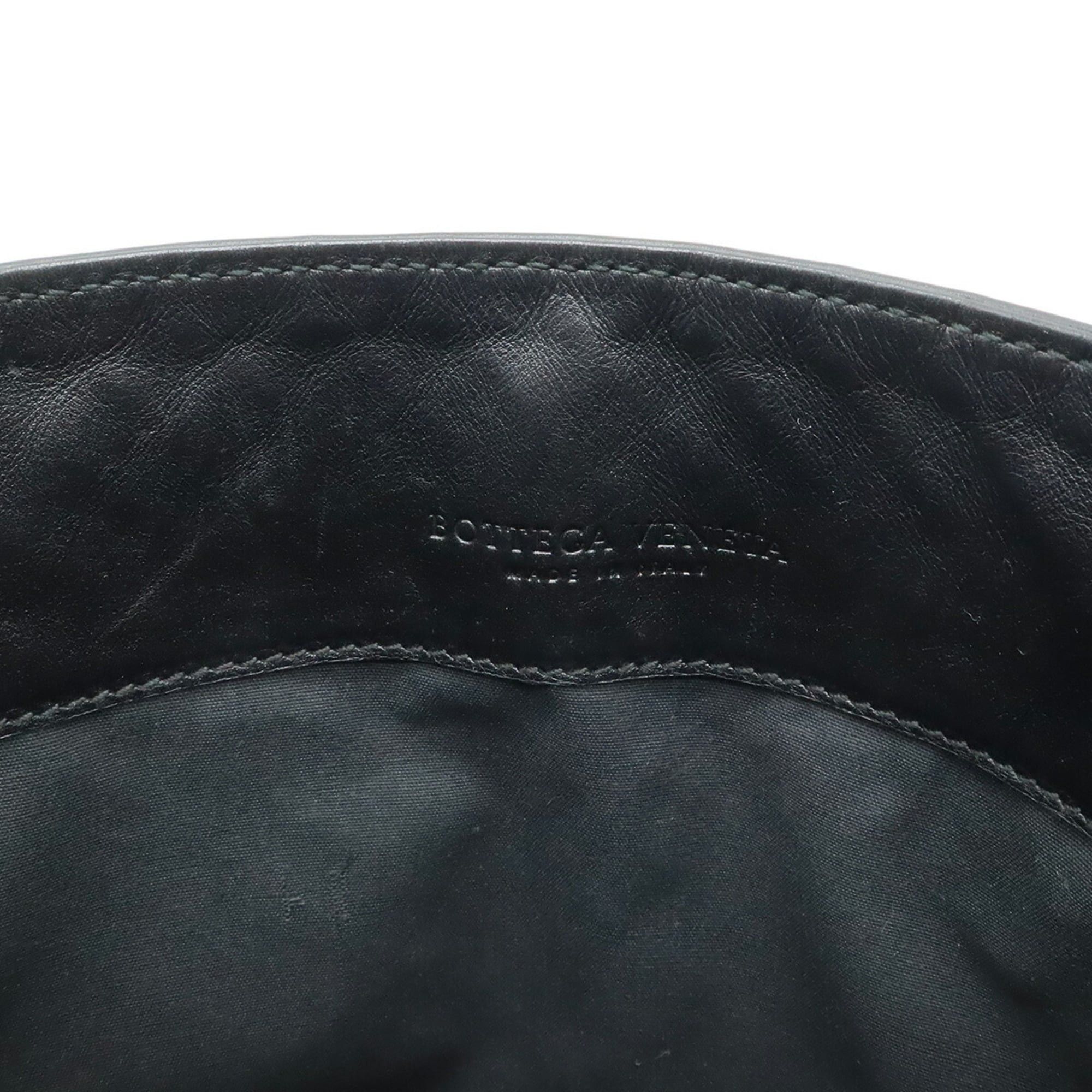 Bottega Veneta Bottega Veneta Intrecciato Shoulder Bag Leather Black 172736 Size ONE SIZE - 8 Thumbnail