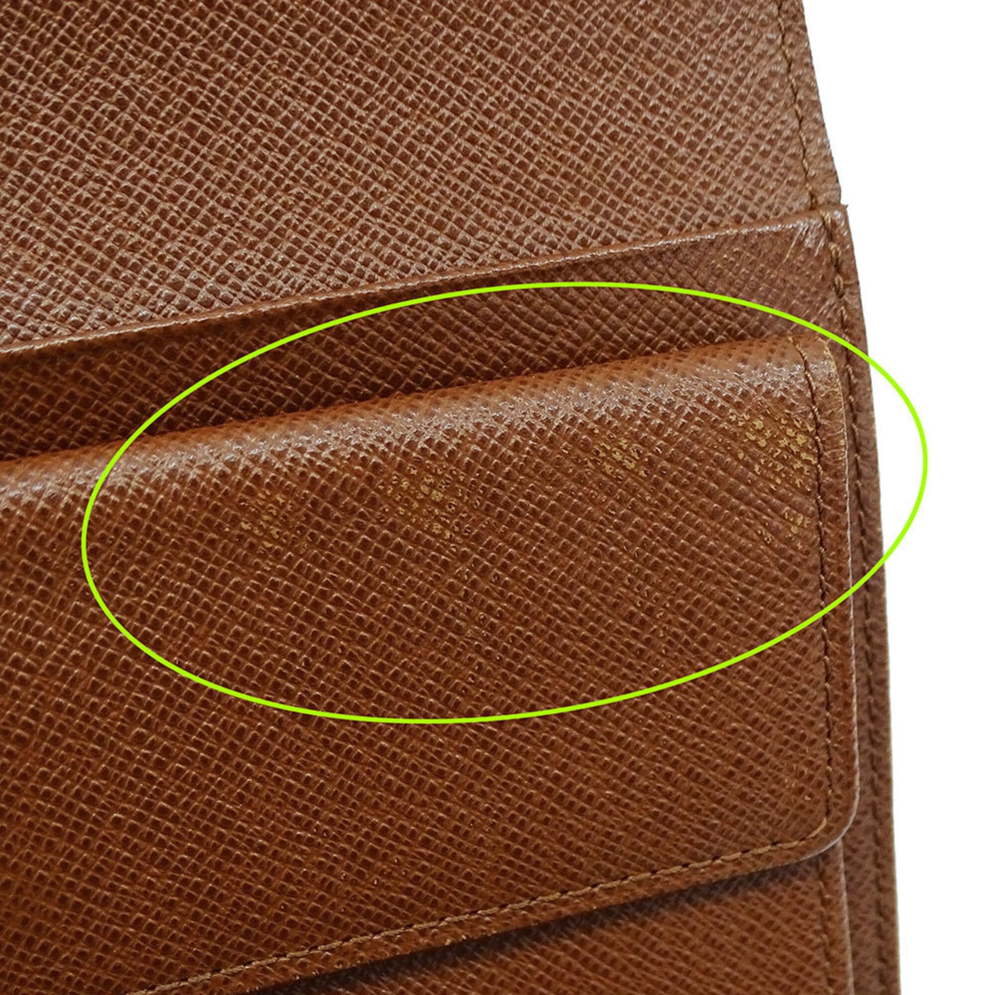 Louis Vuitton Louis Vuitton Women's and Men's Tri-fold Wallet, Monogram Canvas, Portefeuille Tresor Etui Chequier, Brown, M61200 Size ONE SIZE - 15 Thumbnail