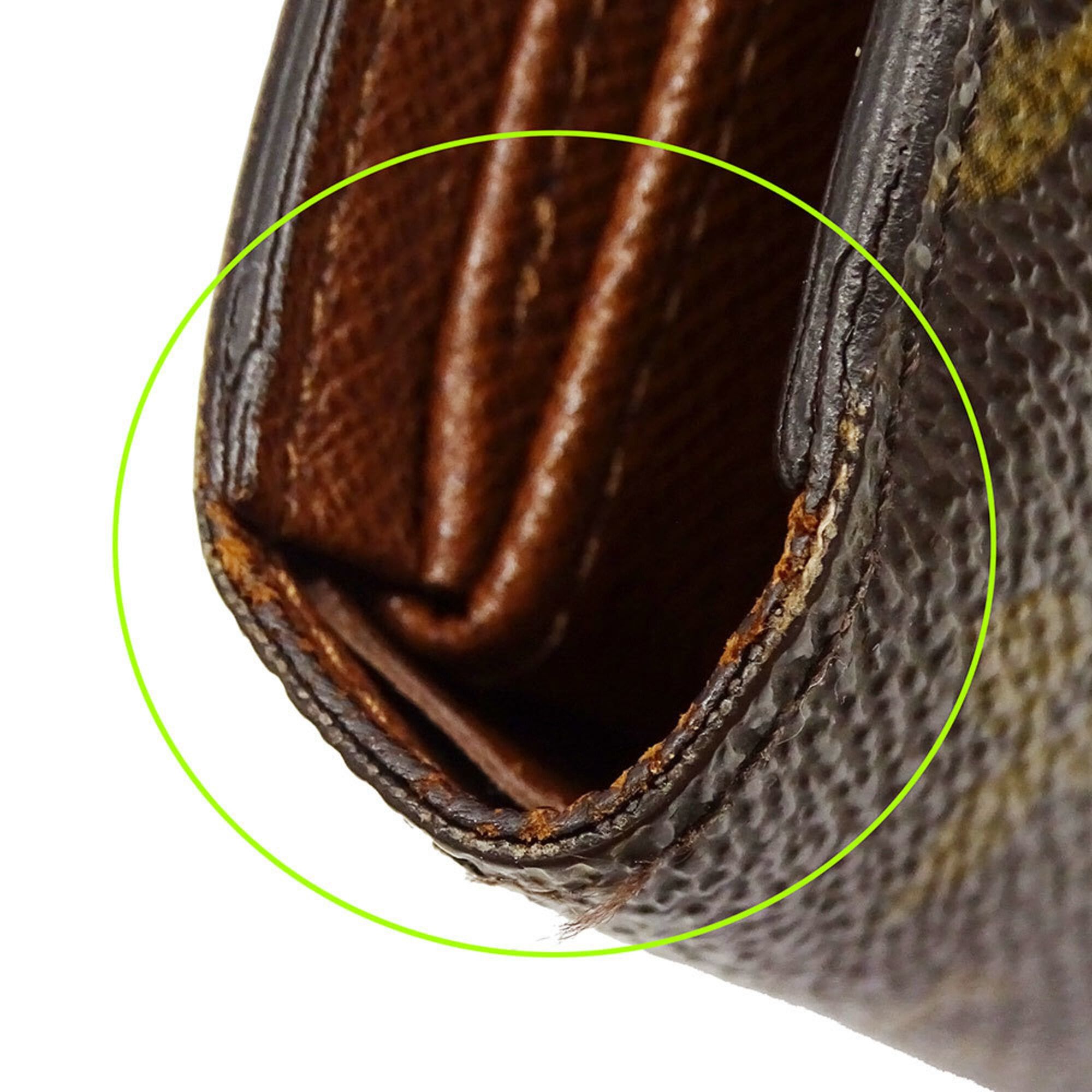 Louis Vuitton Louis Vuitton Women's and Men's Tri-fold Wallet, Monogram Canvas, Portefeuille Tresor Etui Chequier, Brown, M61200 Size ONE SIZE - 11 Thumbnail