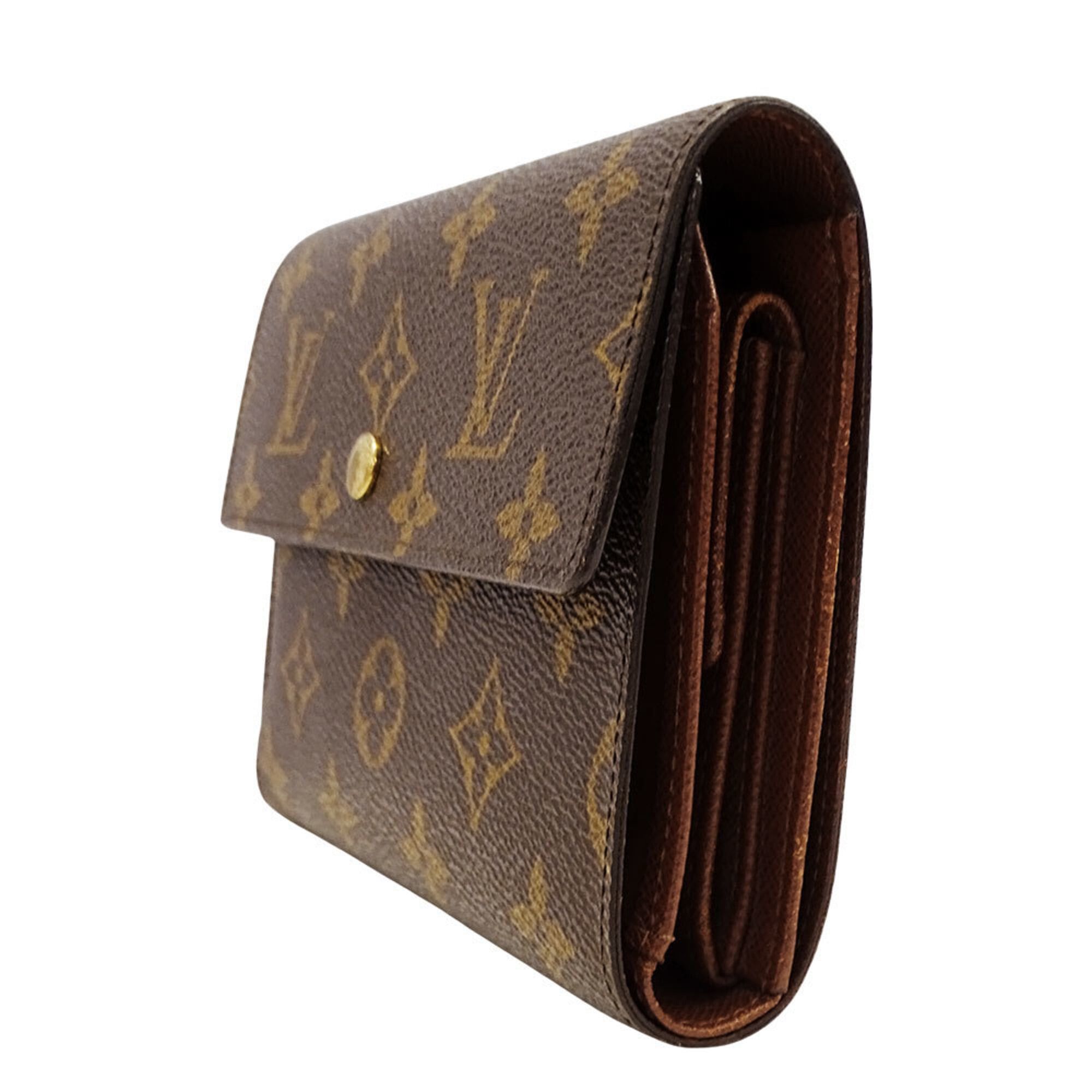 Louis Vuitton Louis Vuitton Women's and Men's Tri-fold Wallet, Monogram Canvas, Portefeuille Tresor Etui Chequier, Brown, M61200 Size ONE SIZE - 4 Thumbnail