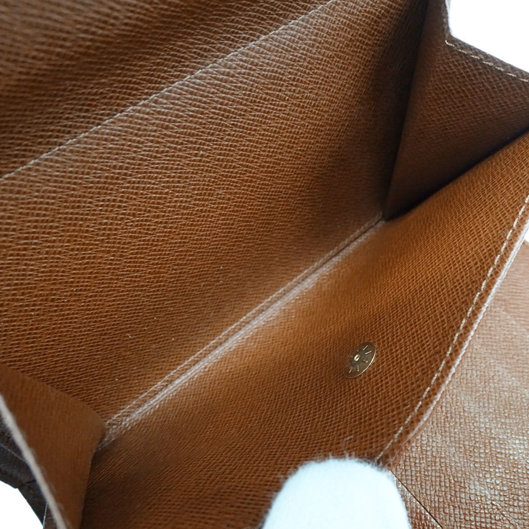 Louis Vuitton Louis Vuitton Women's and Men's Tri-fold Wallet, Monogram Canvas, Portefeuille Tresor Etui Chequier, Brown, M61200 Size ONE SIZE - 7 Thumbnail