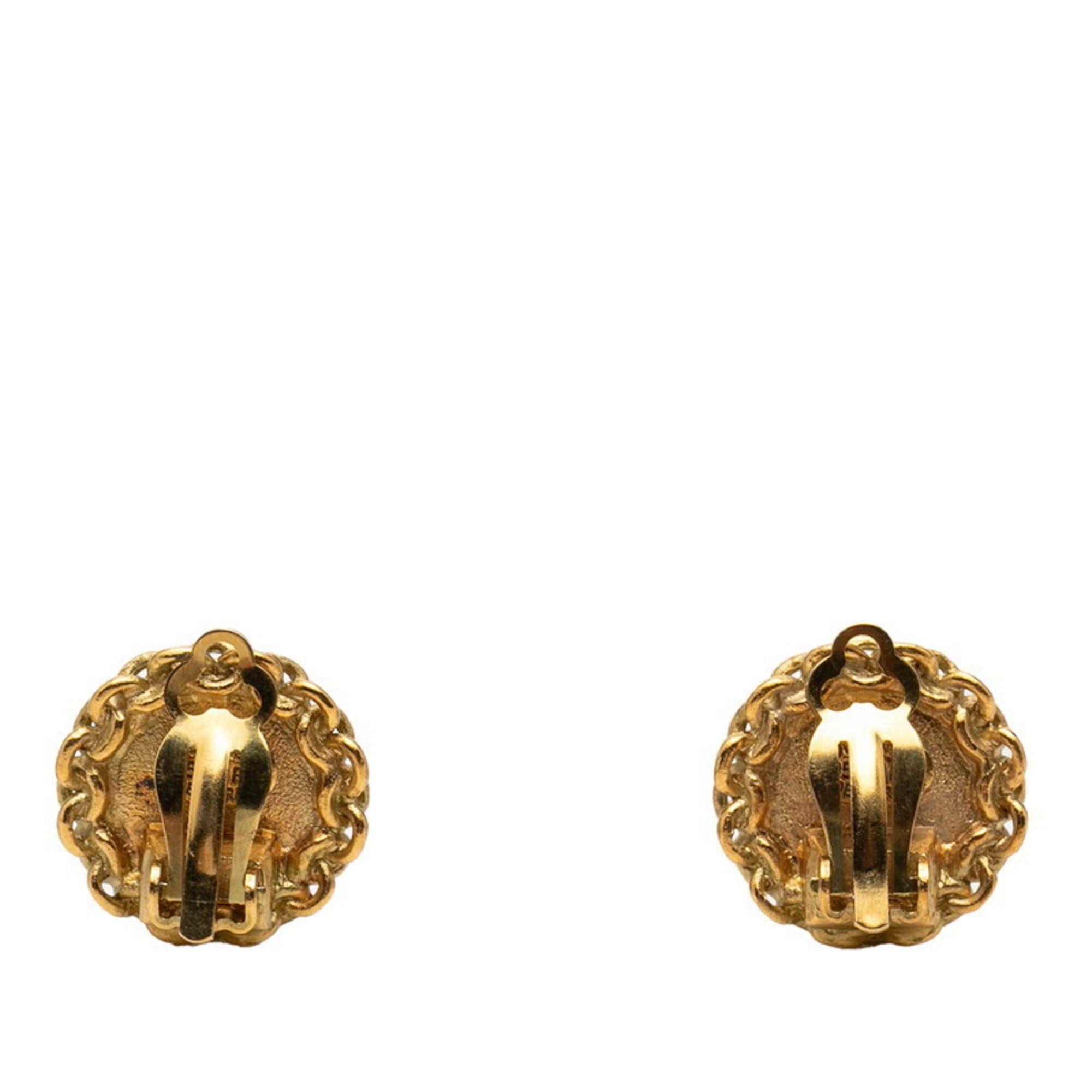 Chanel Chanel Coco Mark Vintage Earrings, Gold Plated, Women's CHANEL Size ONE SIZE - 2 Thumbnail