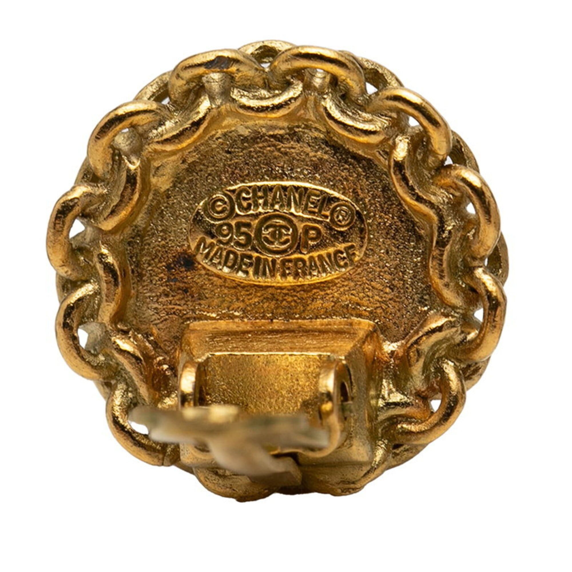 Chanel Chanel Coco Mark Vintage Earrings, Gold Plated, Women's CHANEL Size ONE SIZE - 3 Thumbnail