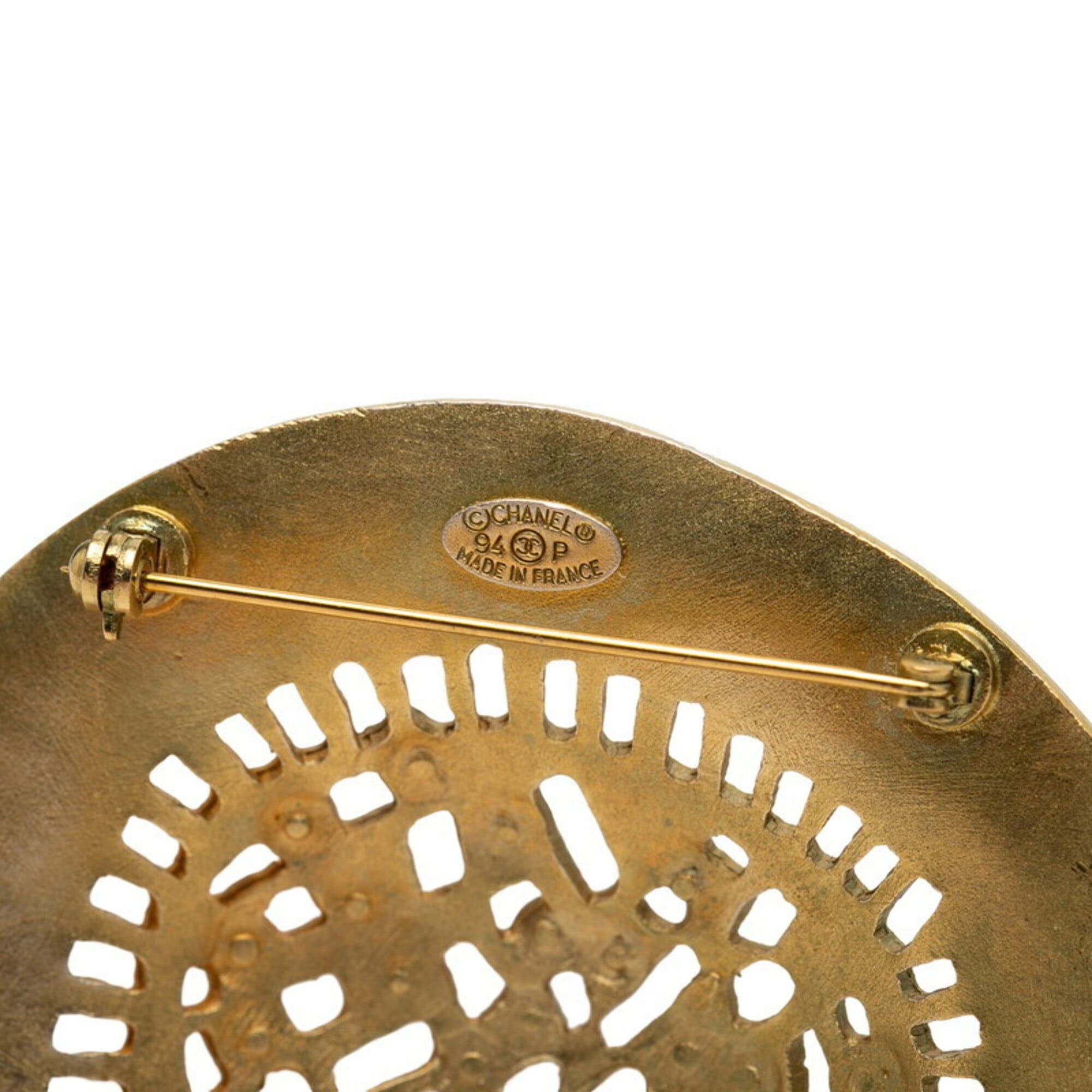 Chanel Chanel Straw Hat Motif Vintage Brooch Gold Plated Women's CHANEL Size ONE SIZE - 3 Thumbnail