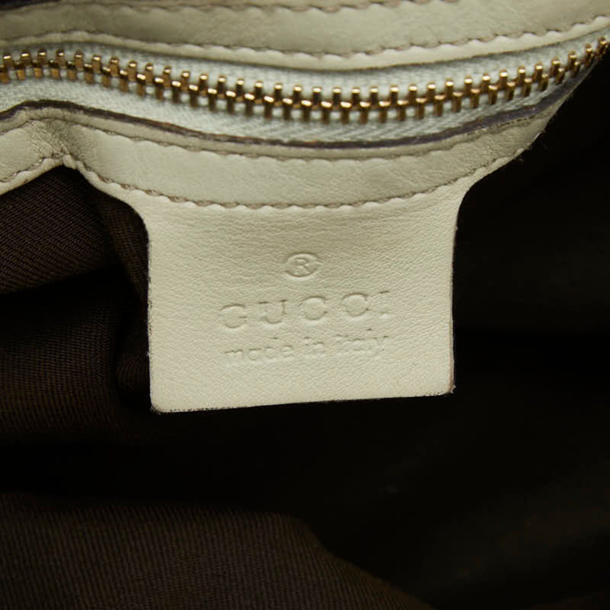 Gucci Gucci One-Shoulder Shoulder Bag, Beige/Ivory Canvas Leather, Women's GUCCI Size ONE SIZE - 8 Thumbnail
