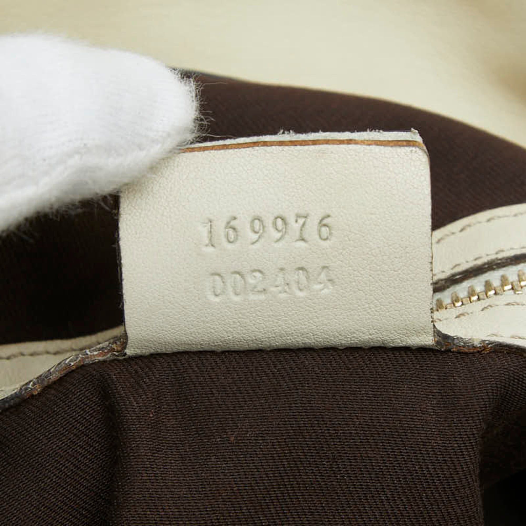Gucci Gucci One-Shoulder Shoulder Bag, Beige/Ivory Canvas Leather, Women's GUCCI Size ONE SIZE - 7 Thumbnail