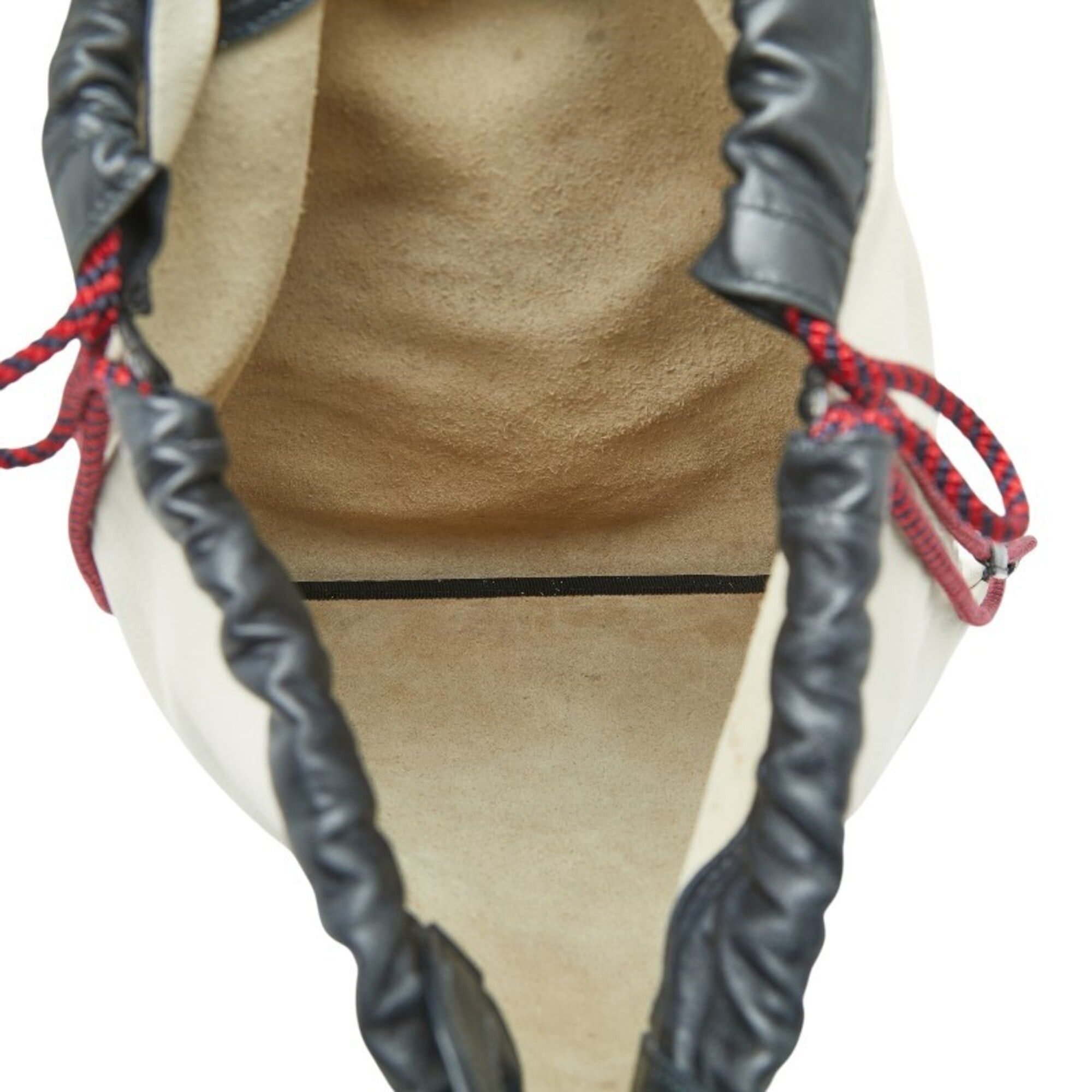 Gucci Gucci Sherry Line Drawstring Backpack, 516639, Ivory Leather, Women's GUCCI Size ONE SIZE - 6 Thumbnail