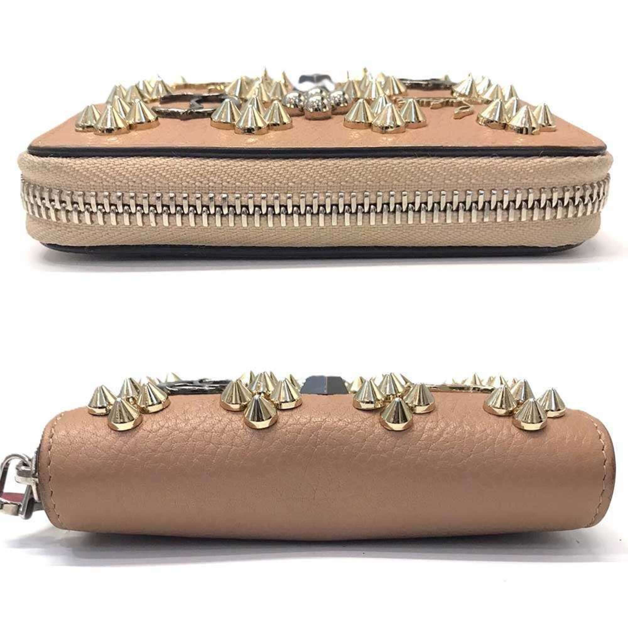 Christian Louboutin Christian Louboutin Panettone Coin Case, Leather, Pink, 3175223 Size ONE SIZE - 4 Thumbnail