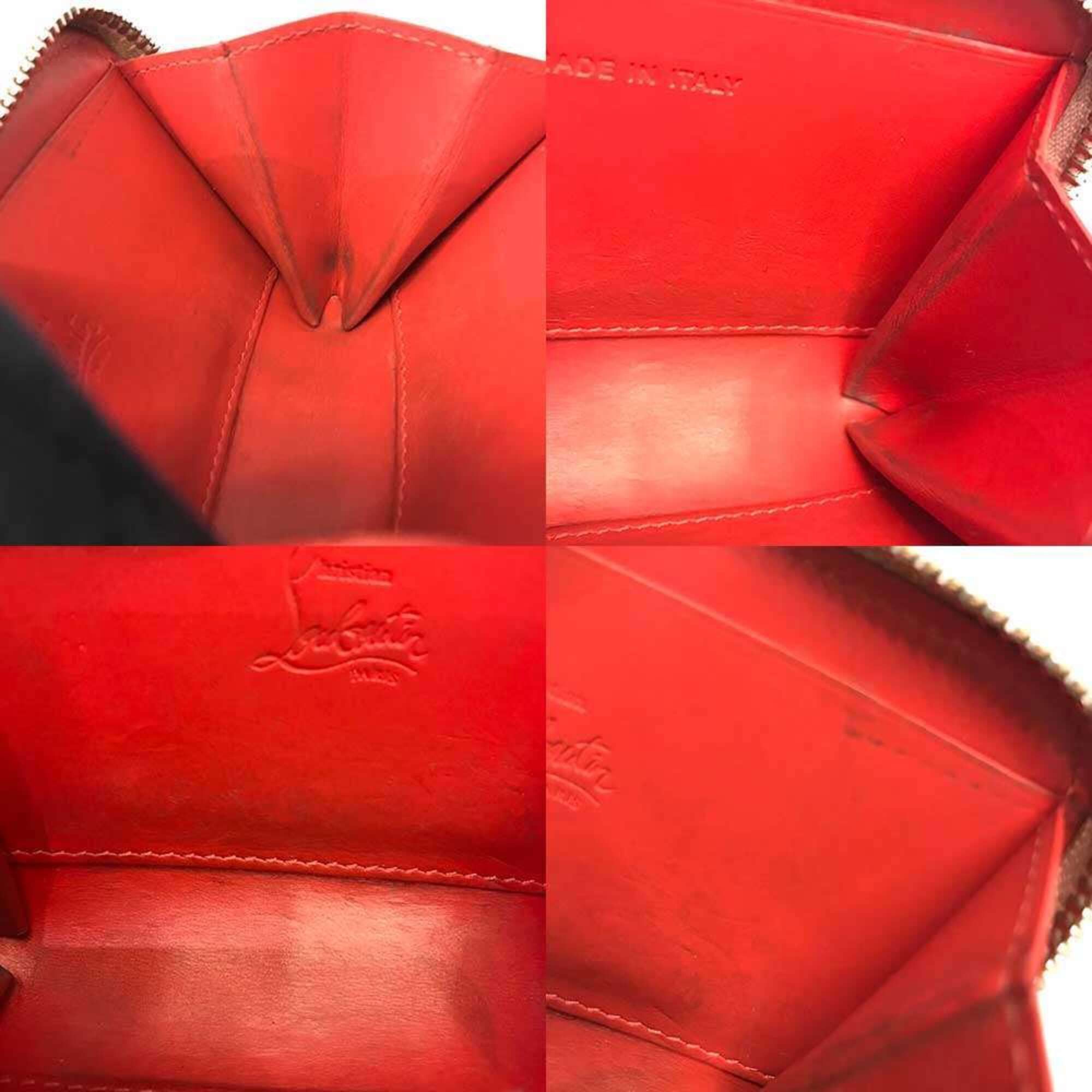 Christian Louboutin Christian Louboutin Panettone Coin Case, Leather, Pink, 3175223 Size ONE SIZE - 8 Thumbnail