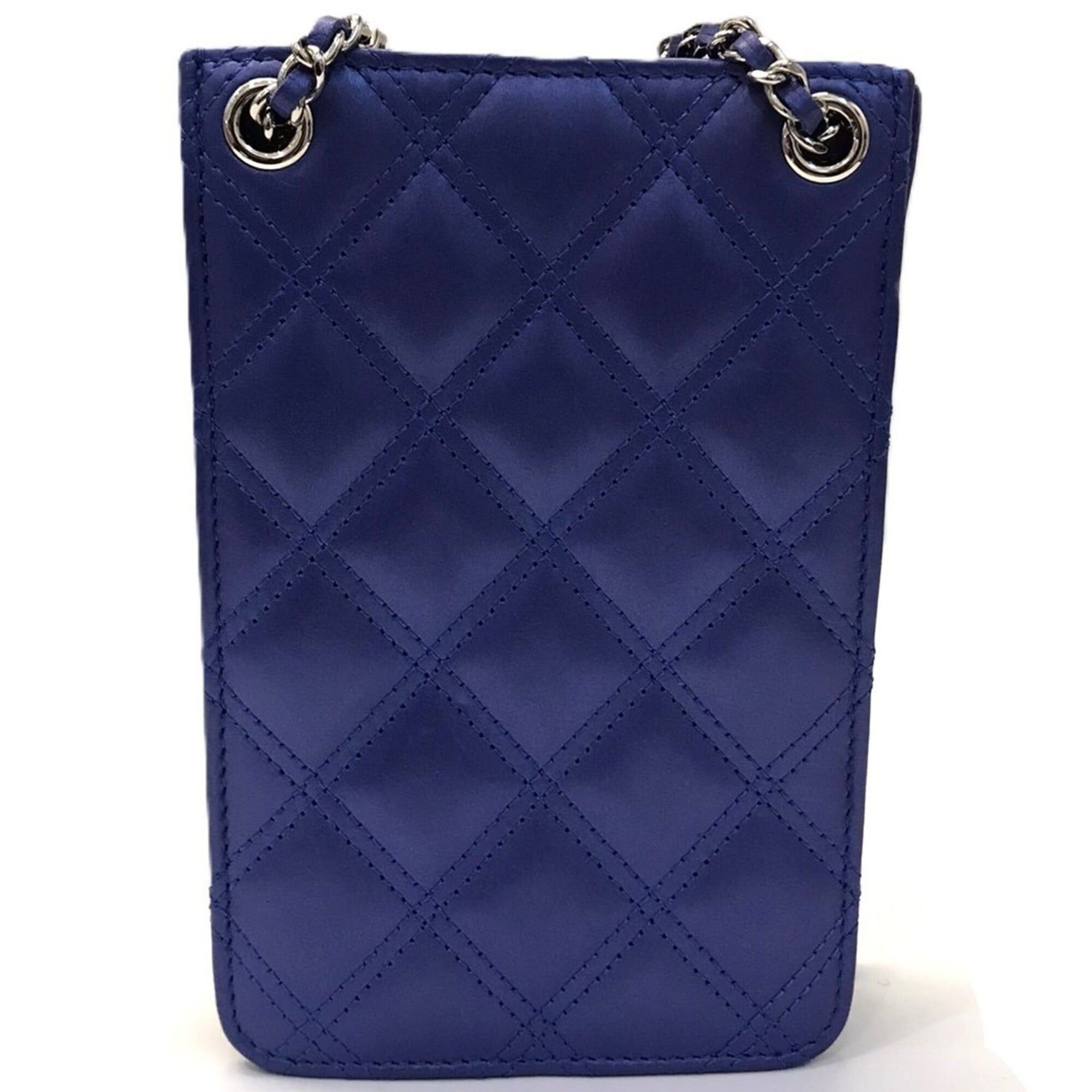Chanel Chanel Matelassé Chain Bag Shoulder Pouch Lambskin Leather Soft Blue A82150 CHANEL Size ONE SIZE - 2 Thumbnail