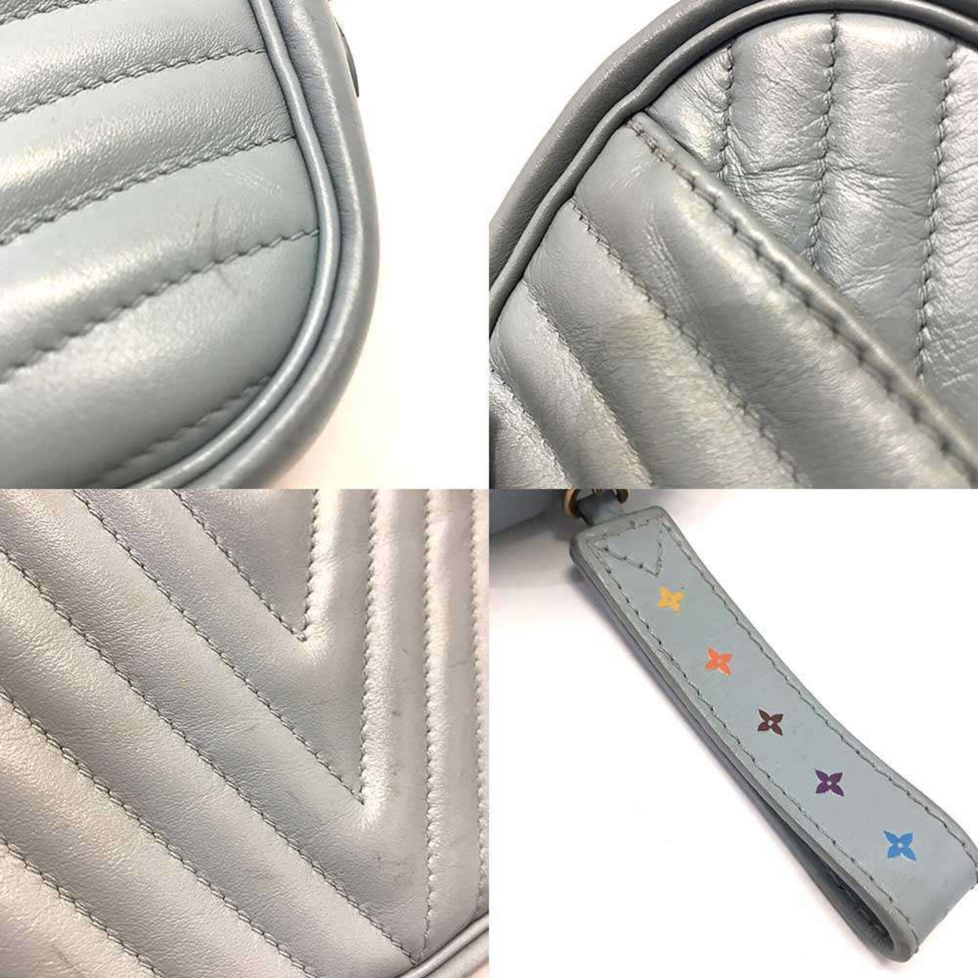 Louis Vuitton Louis Vuitton New Wave Camera Bag Shoulder Leather Blue LV M55329 LOUIS VUITTON Size ONE SIZE - 8 Thumbnail
