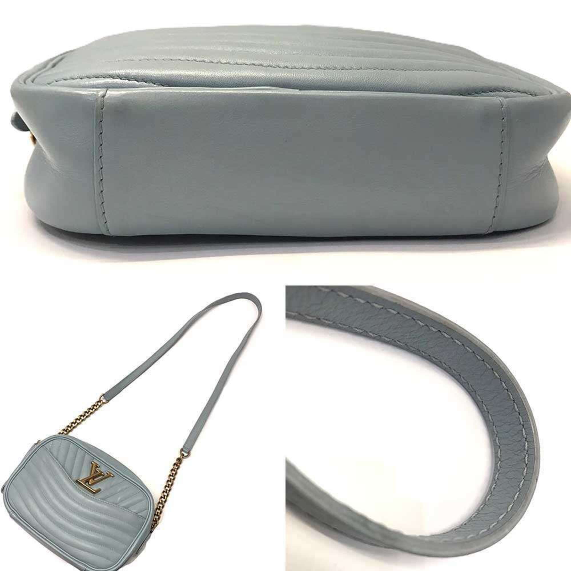 Louis Vuitton Louis Vuitton New Wave Camera Bag Shoulder Leather Blue LV M55329 LOUIS VUITTON Size ONE SIZE - 4 Thumbnail