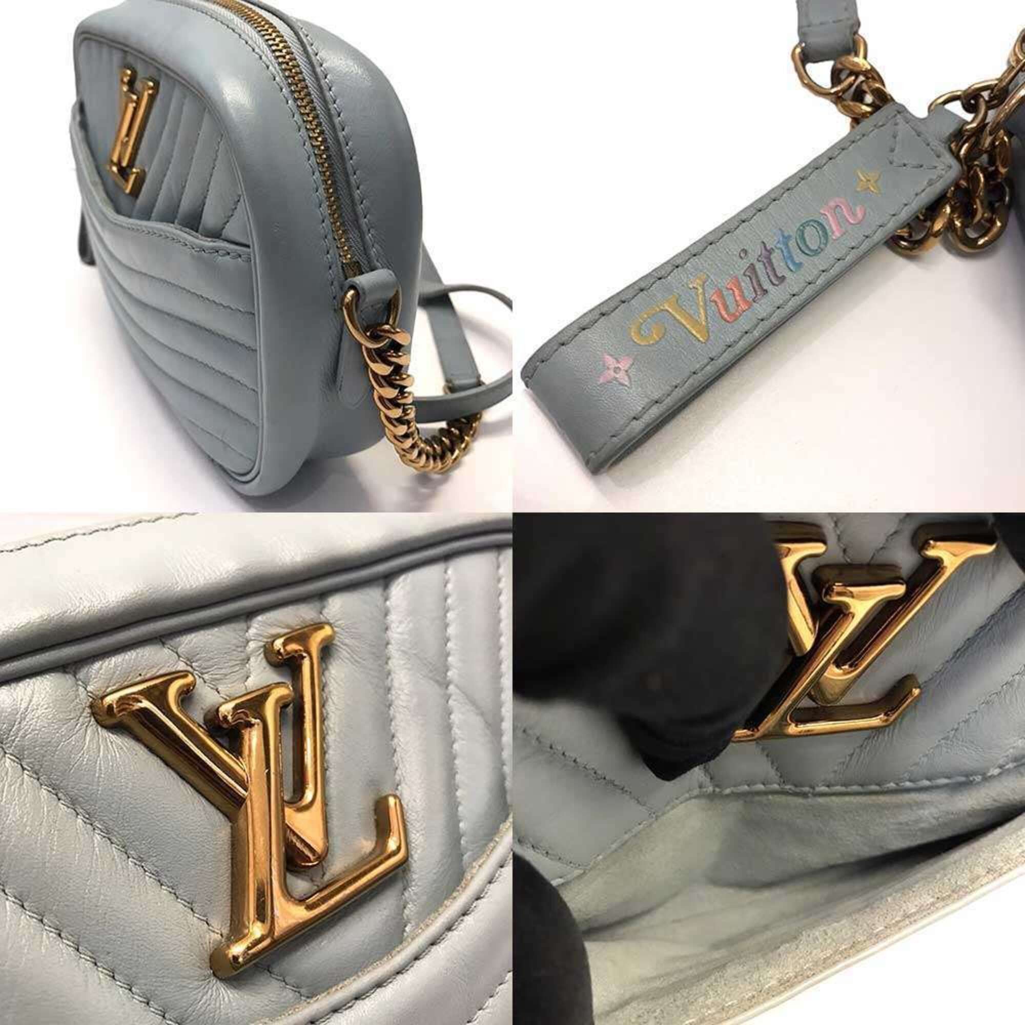 Louis Vuitton Louis Vuitton New Wave Camera Bag Shoulder Leather Blue LV M55329 LOUIS VUITTON Size ONE SIZE - 5 Thumbnail