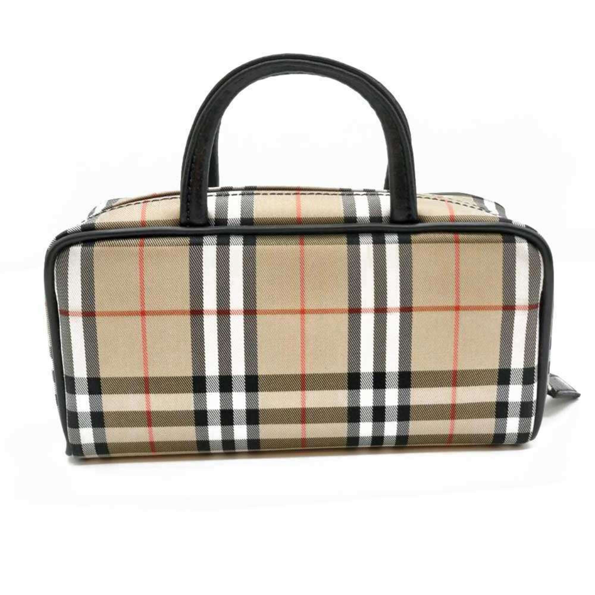 Burberry Burberry handbag, pouch, sub-bag, Nova Check pattern, beige canvas and leather, women's. Size ONE SIZE - 2 Thumbnail
