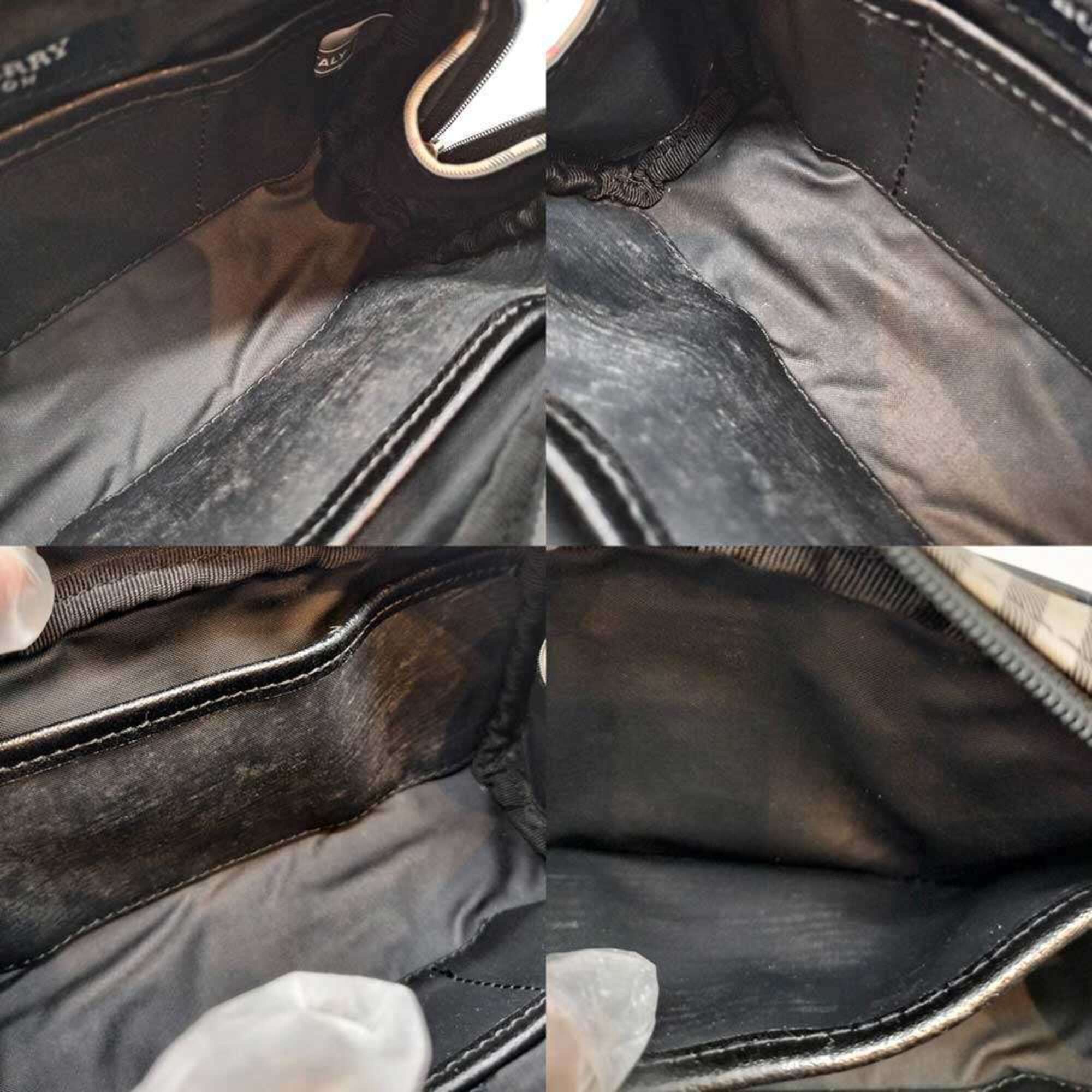 Burberry Burberry handbag, pouch, sub-bag, Nova Check pattern, beige canvas and leather, women's. Size ONE SIZE - 6 Thumbnail