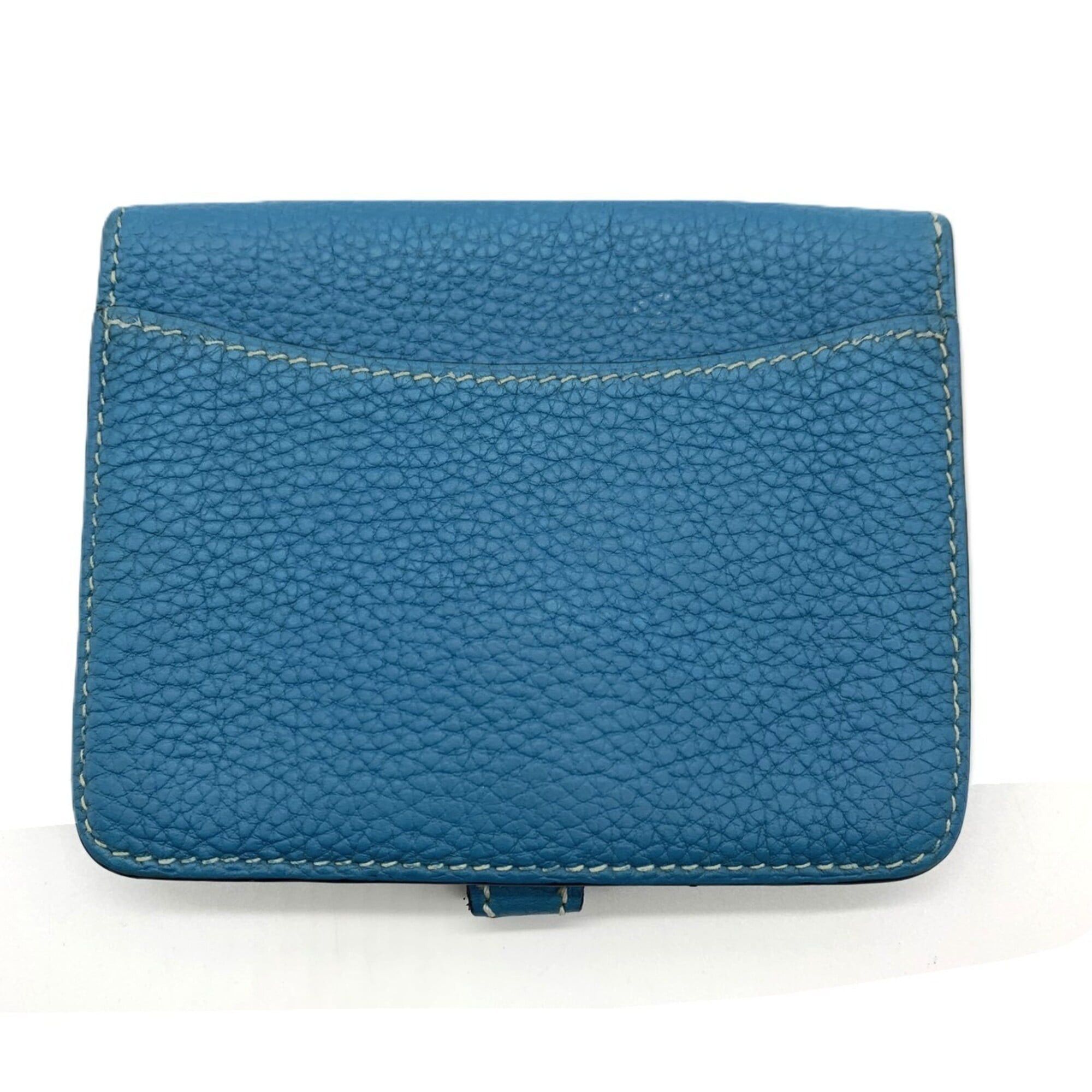 Hermes Hermes Dogon Coin Case, Blue Jean Togo Leather Size ONE SIZE - 2 Thumbnail