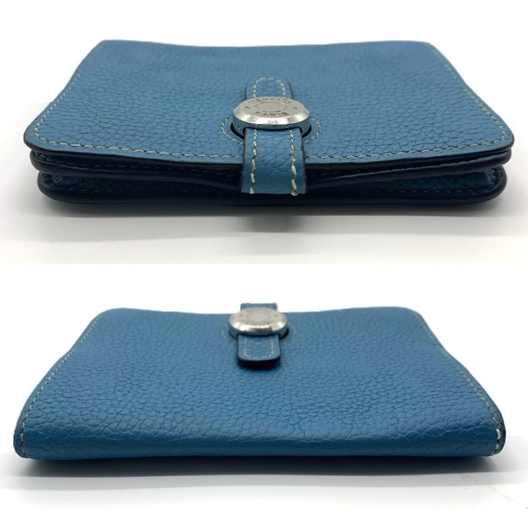 Hermes Hermes Dogon Coin Case, Blue Jean Togo Leather Size ONE SIZE - 5 Thumbnail