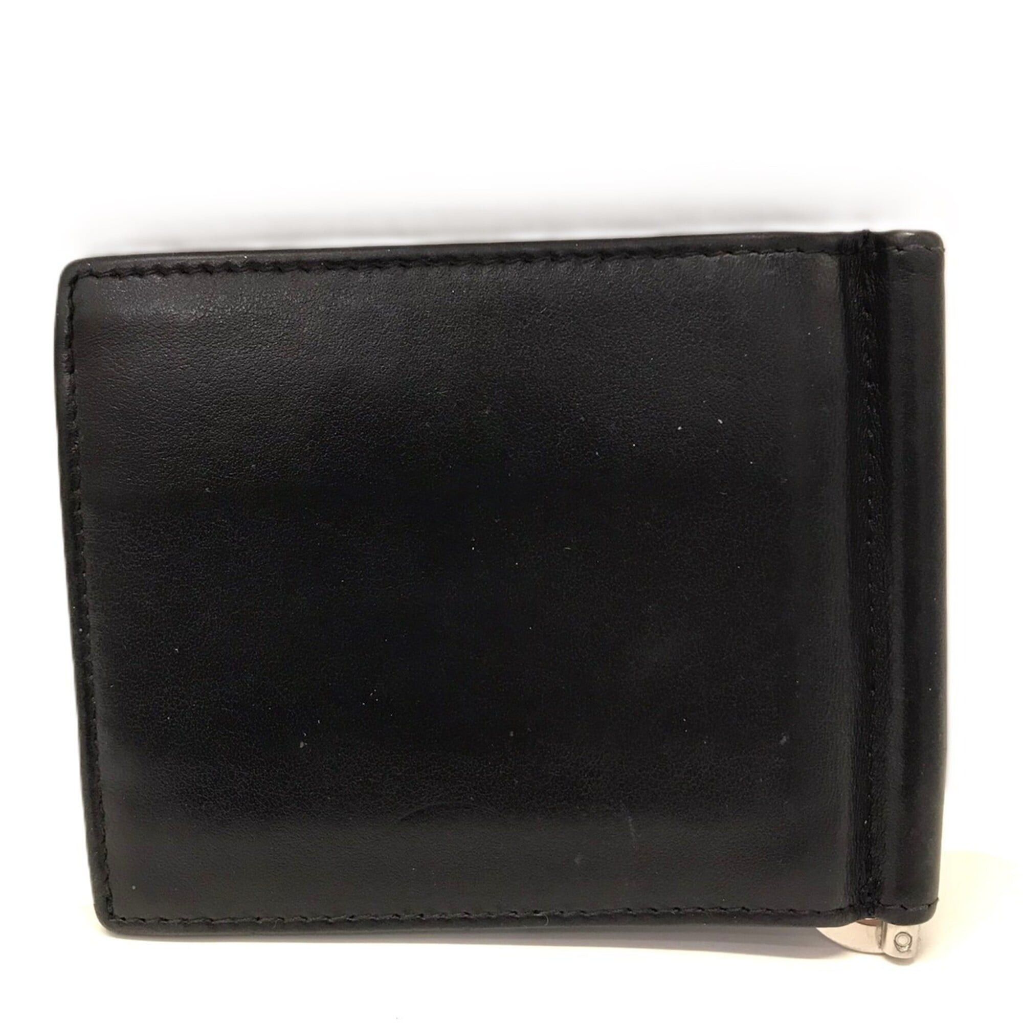 Prada Prada Money Clip Leather Black Bi-fold Wallet Triangle 2M1077 PRADA Size ONE SIZE - 2 Thumbnail