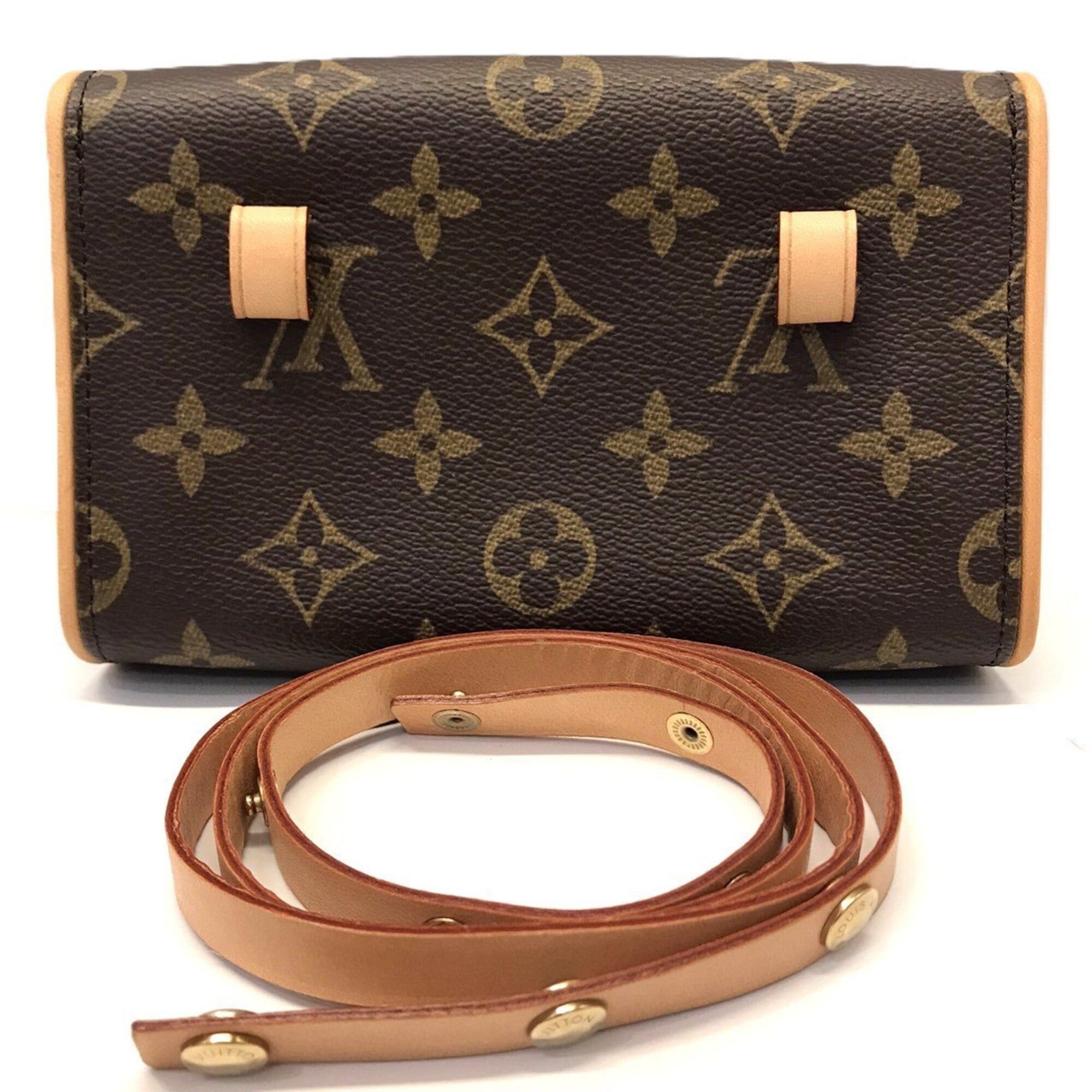 Louis Vuitton Louis Vuitton Pochette Florentine XS Monogram Mini Pouch Leather Brown M51855 LOUIS VUITTON Size ONE SIZE - 2 Thumbnail