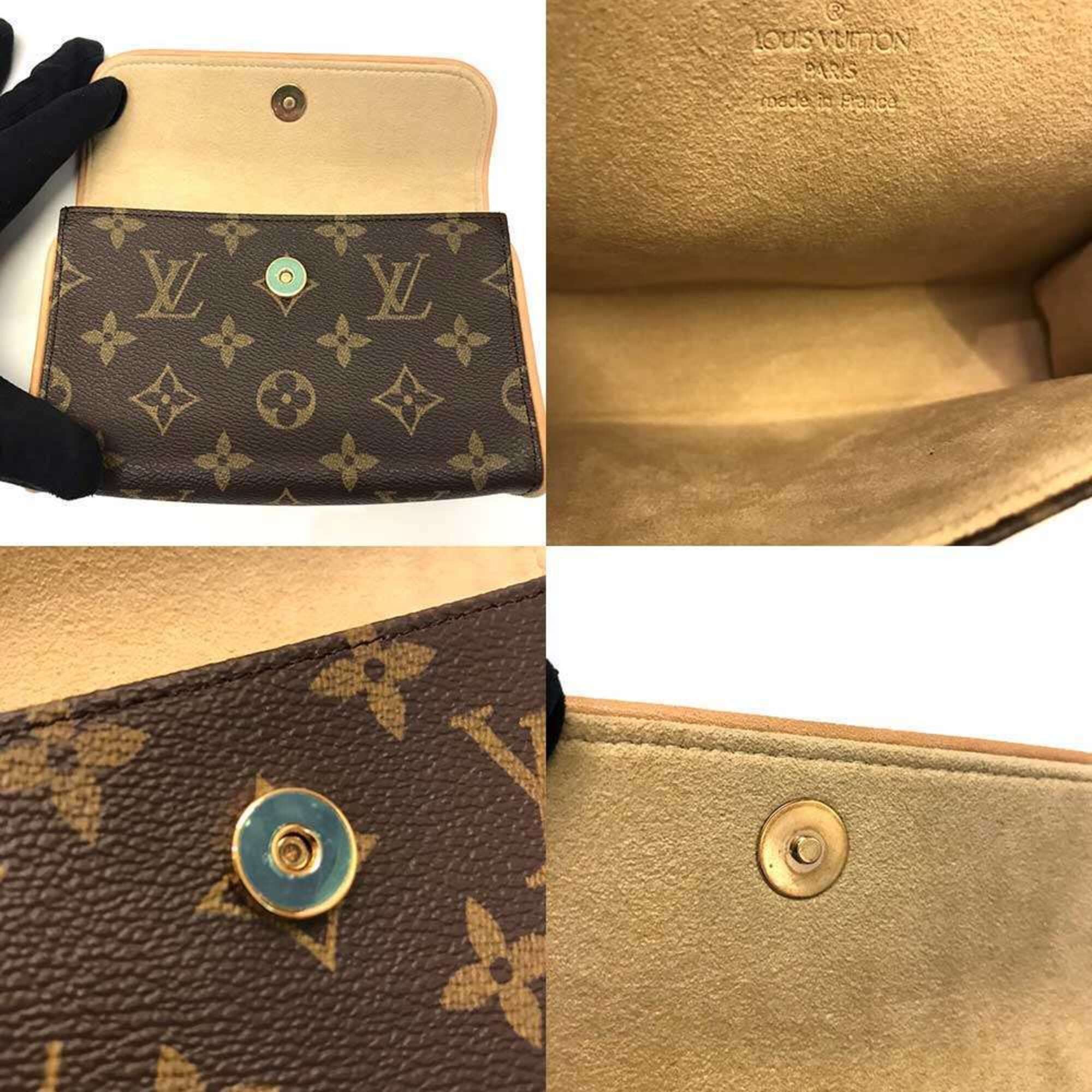 Louis Vuitton Louis Vuitton Pochette Florentine XS Monogram Mini Pouch Leather Brown M51855 LOUIS VUITTON Size ONE SIZE - 6 Thumbnail