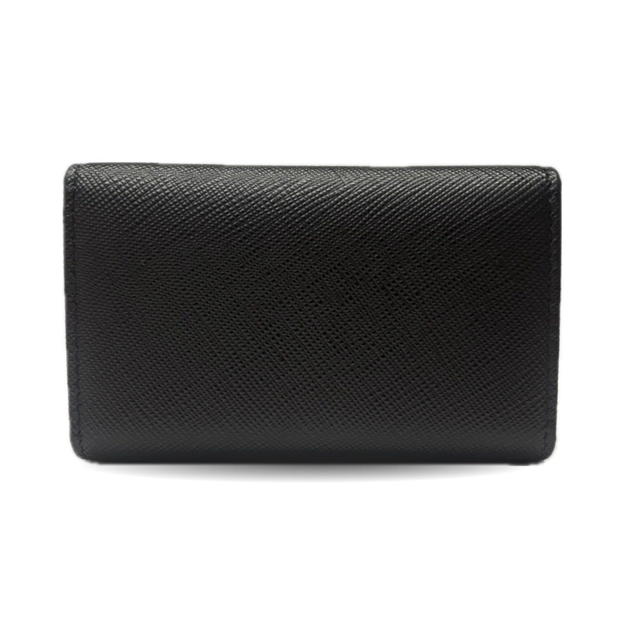 Prada Prada Saffiano Leather Key Case, 4-ring, Black, 1PG004 PRADA Size ONE SIZE - 2 Thumbnail