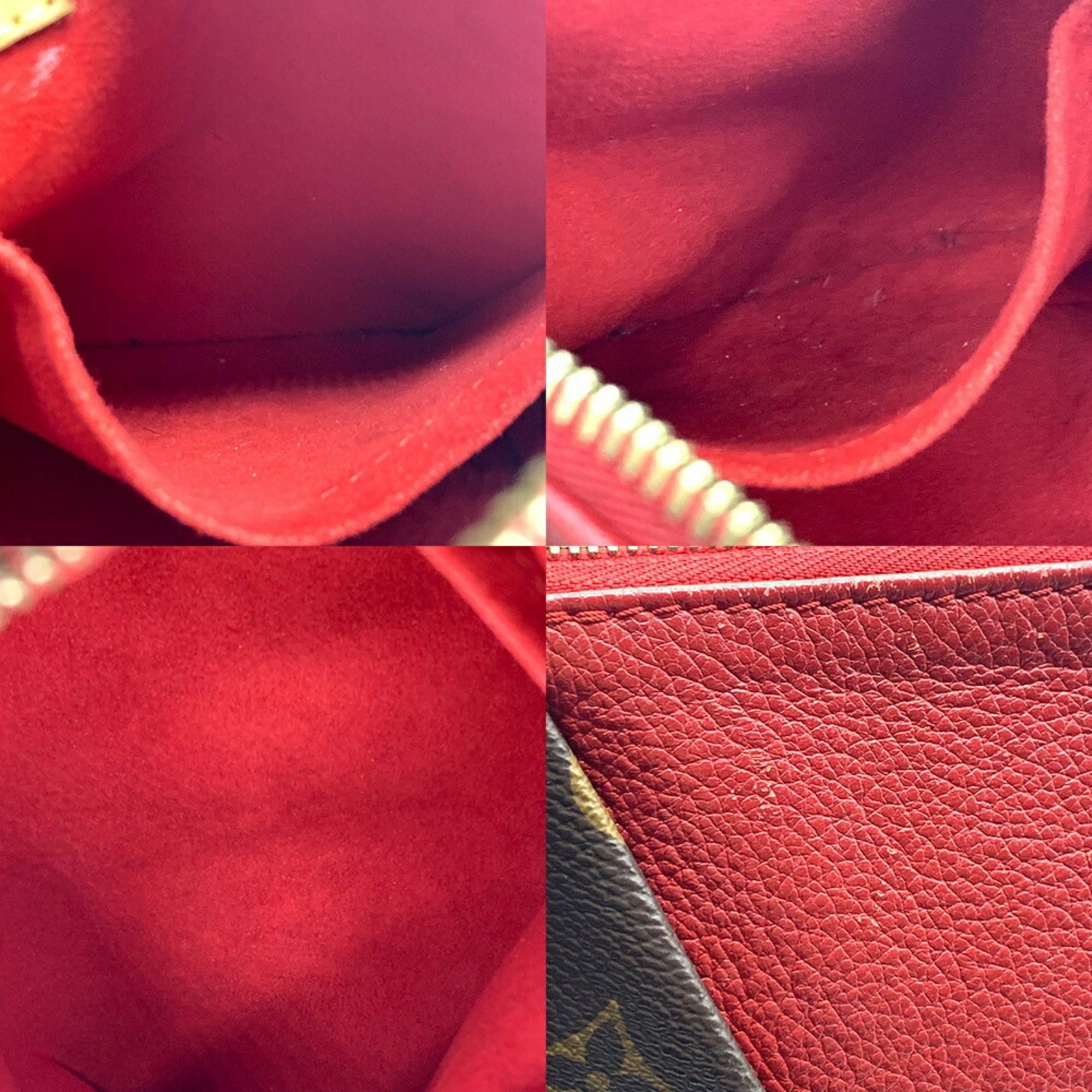 Louis Vuitton Louis Vuitton V Tote BB Monogram Bag Brown/Red M43966 Size ONE SIZE - 8 Thumbnail