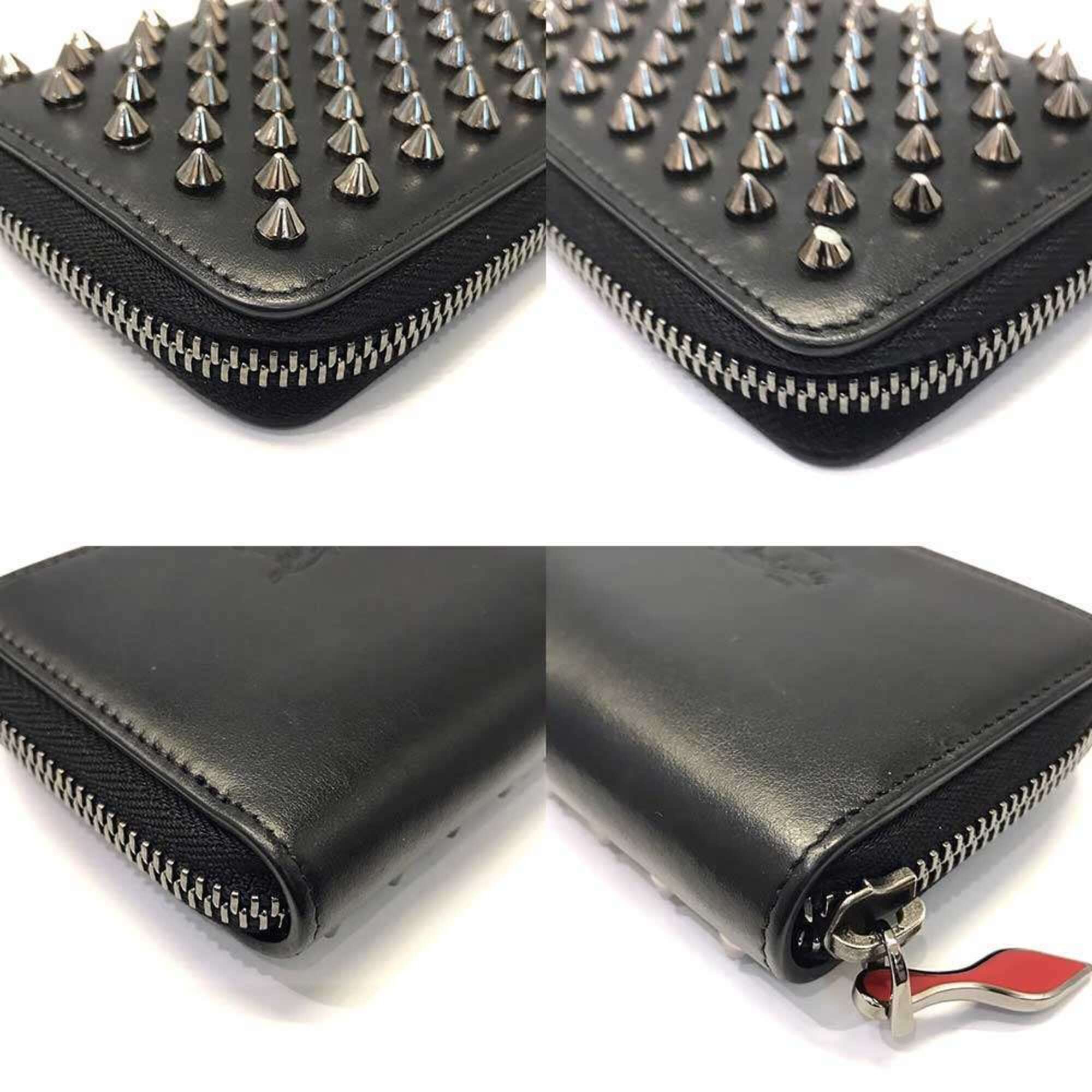 Christian Louboutin Christian Louboutin Coin Case, Black Studs, Leather, Purse Size ONE SIZE - 3 Thumbnail