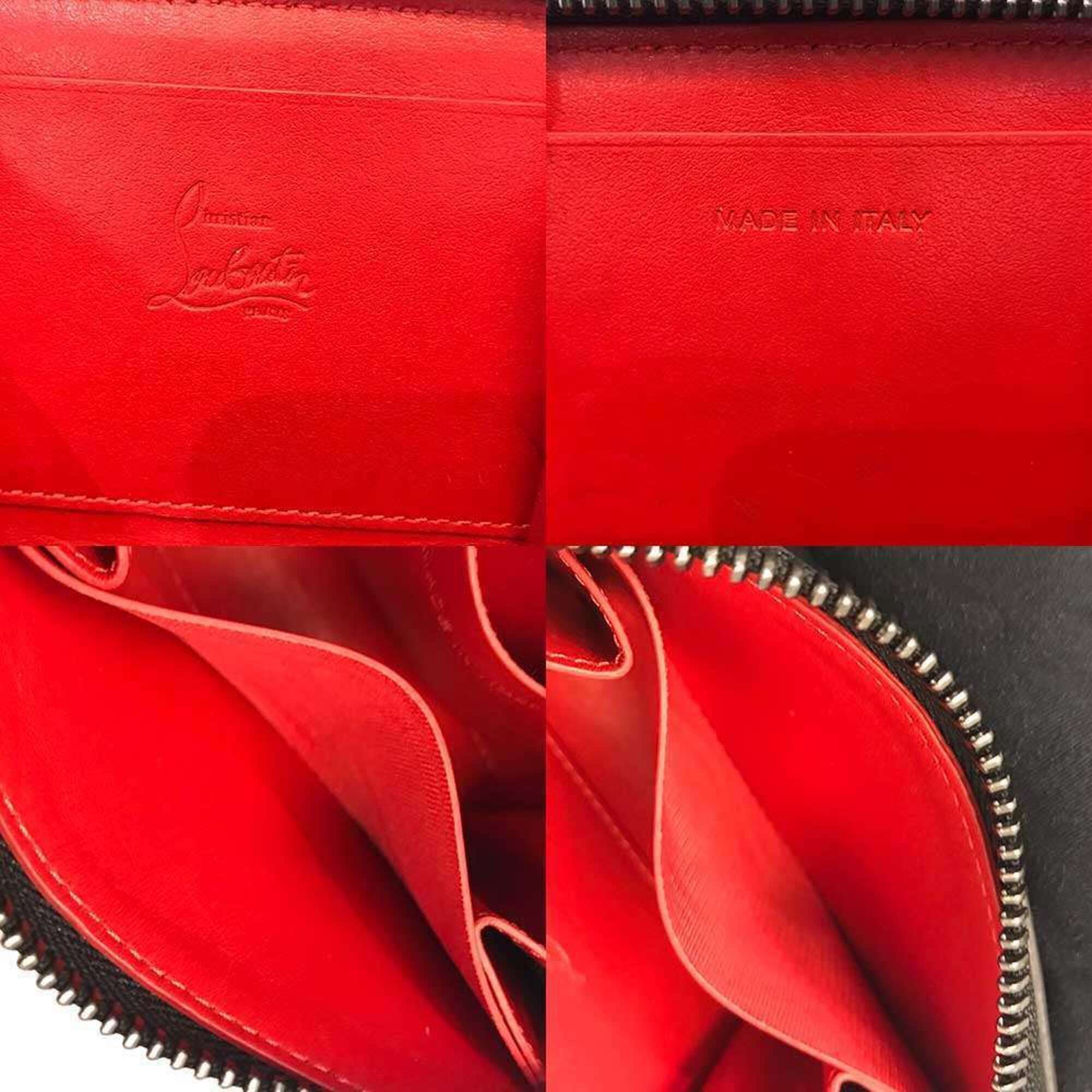 Christian Louboutin Christian Louboutin Coin Case, Black Studs, Leather, Purse Size ONE SIZE - 7 Thumbnail