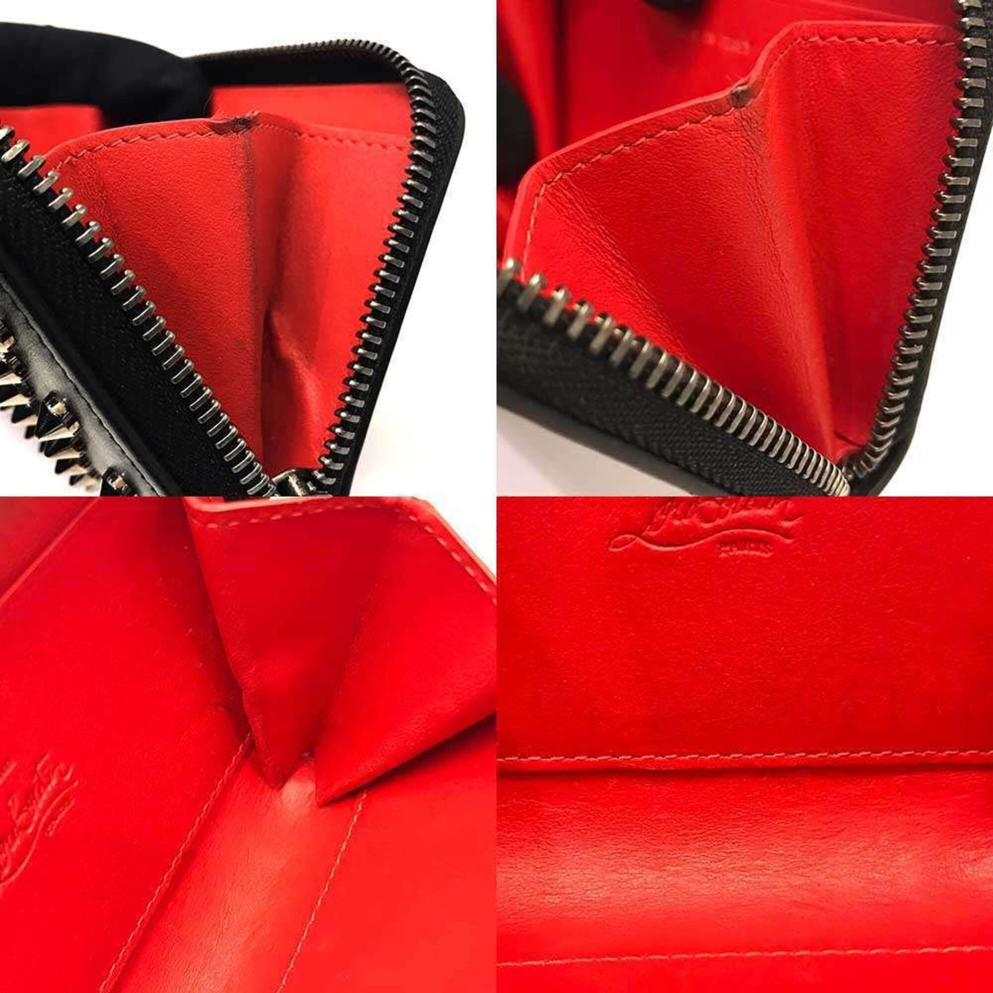 Christian Louboutin Christian Louboutin Coin Case, Black Studs, Leather, Purse Size ONE SIZE - 8 Thumbnail