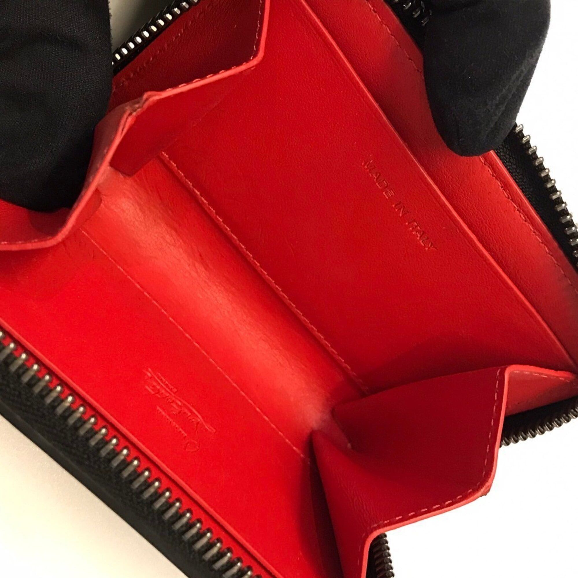 Christian Louboutin Christian Louboutin Coin Case, Black Studs, Leather, Purse Size ONE SIZE - 6 Thumbnail