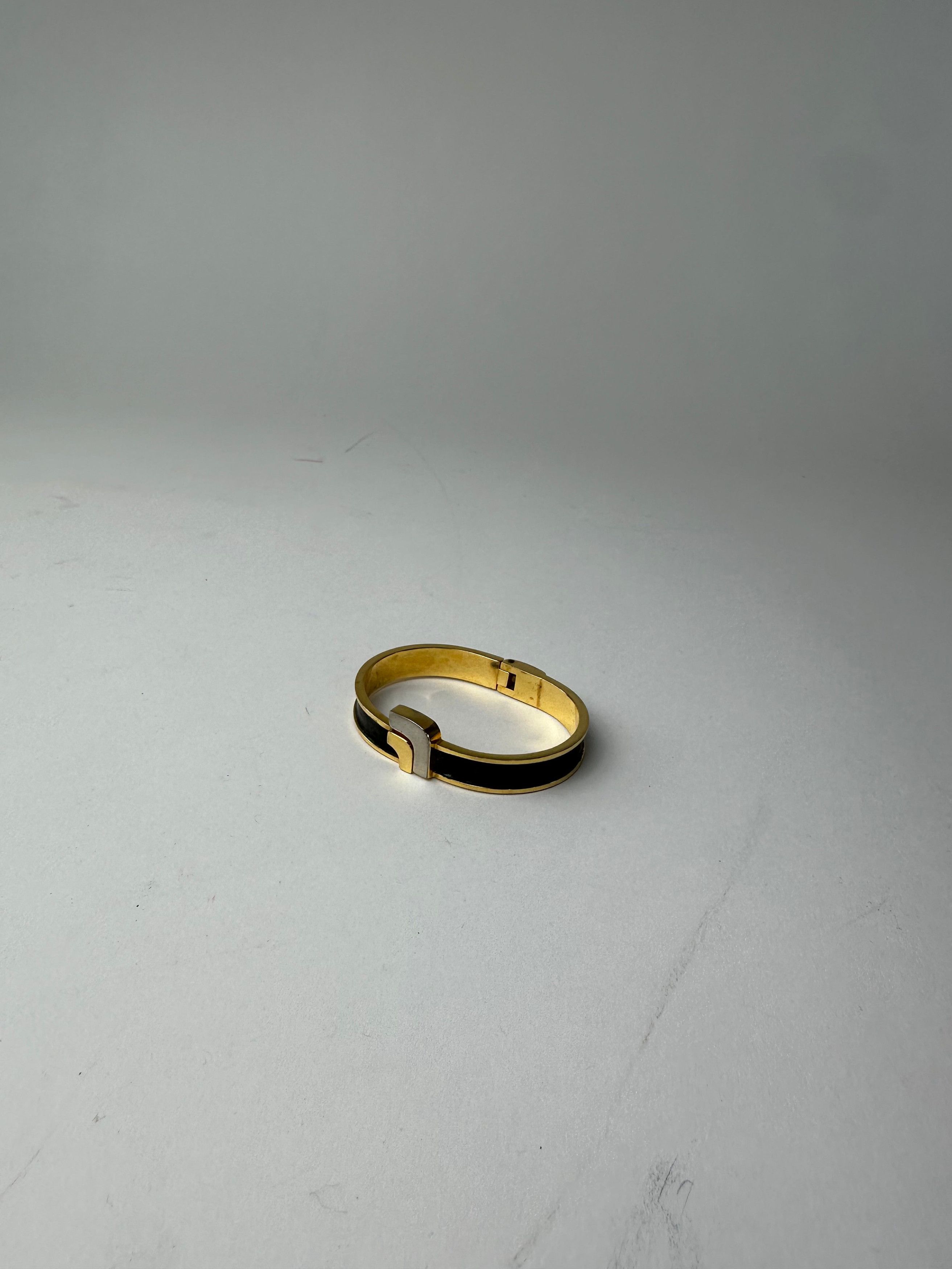 Loewe Vintage Madrid Gold Plated Leather Bracelet Gold Black Size ONE SIZE - 7 Thumbnail