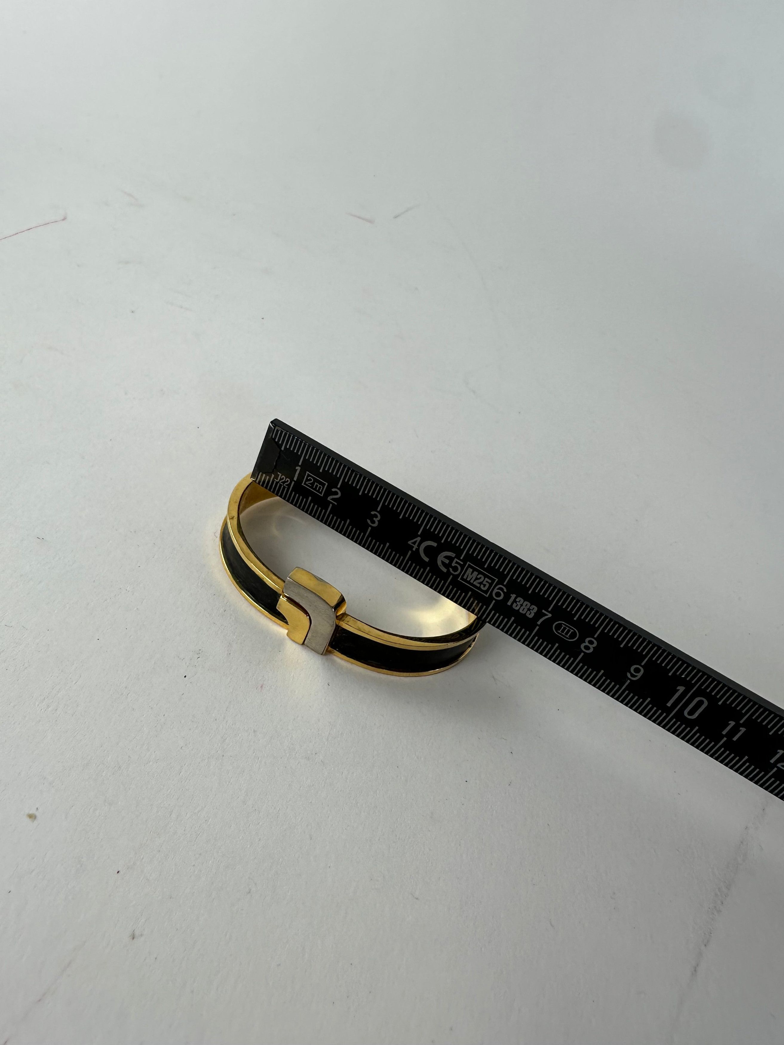 Loewe Vintage Madrid Gold Plated Leather Bracelet Gold Black Size ONE SIZE - 10 Thumbnail