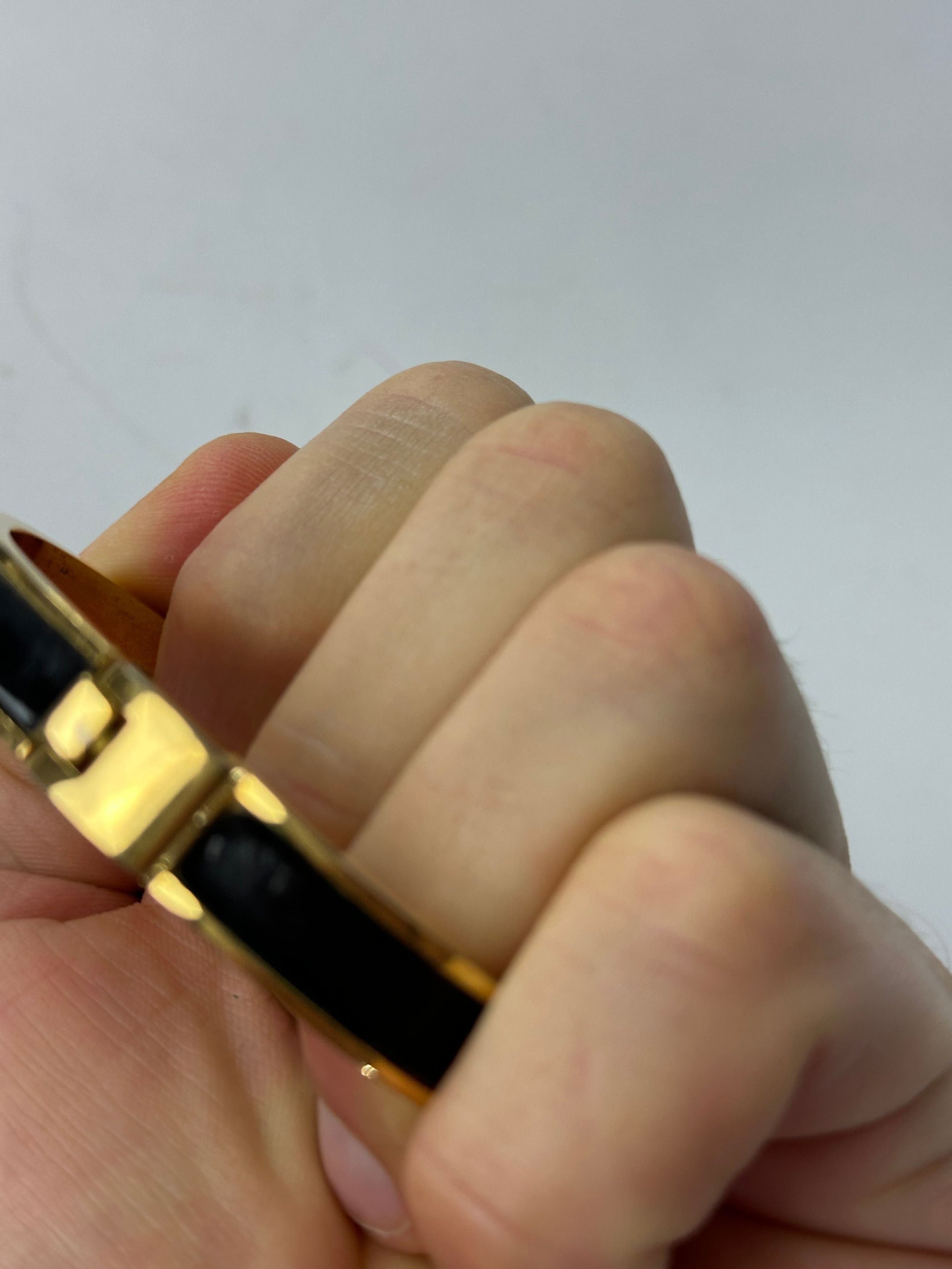 Loewe Vintage Madrid Gold Plated Leather Bracelet Gold Black Size ONE SIZE - 5 Thumbnail