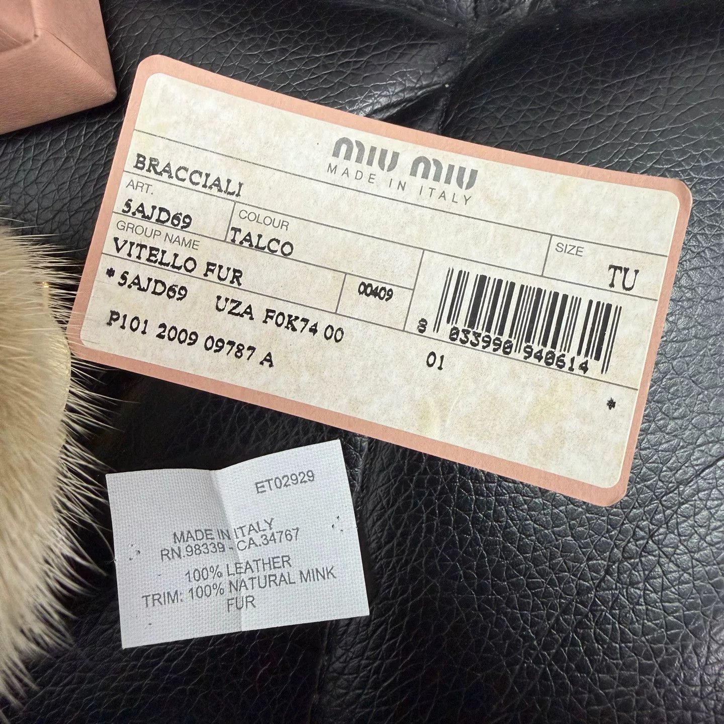 Miu Miu Miu Miu Mink Fur Leather Bracelet Size ONE SIZE - 4 Thumbnail