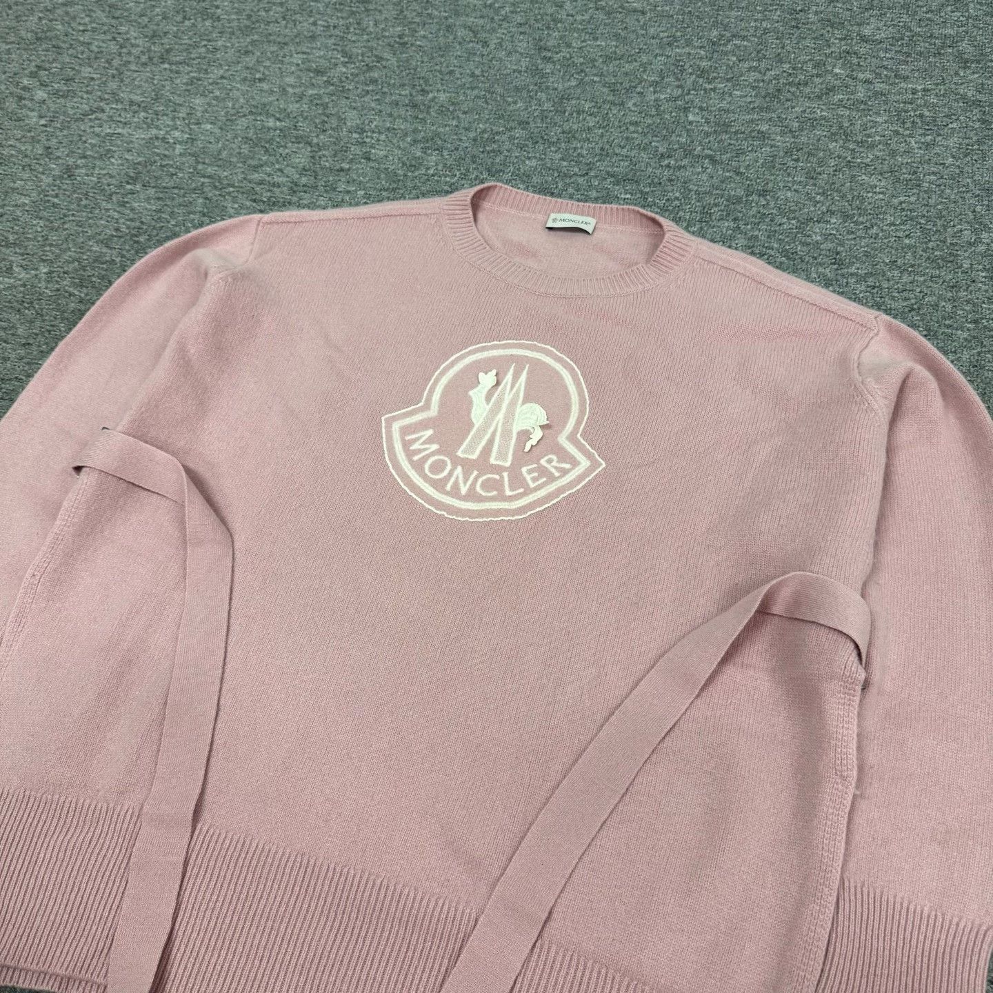 Moncler Moncler Logo Tie Knit Sweater Size L / US 10 / IT 46 - 4 Thumbnail