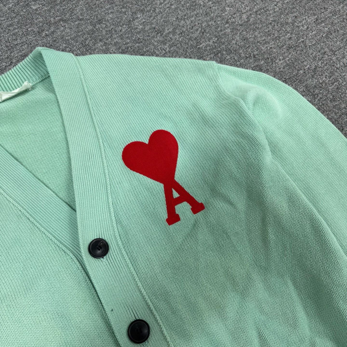 AMI Ami Heart Big Logo Knit Cardigan Size M / US 6-8 / IT 42-44 - 5 Thumbnail