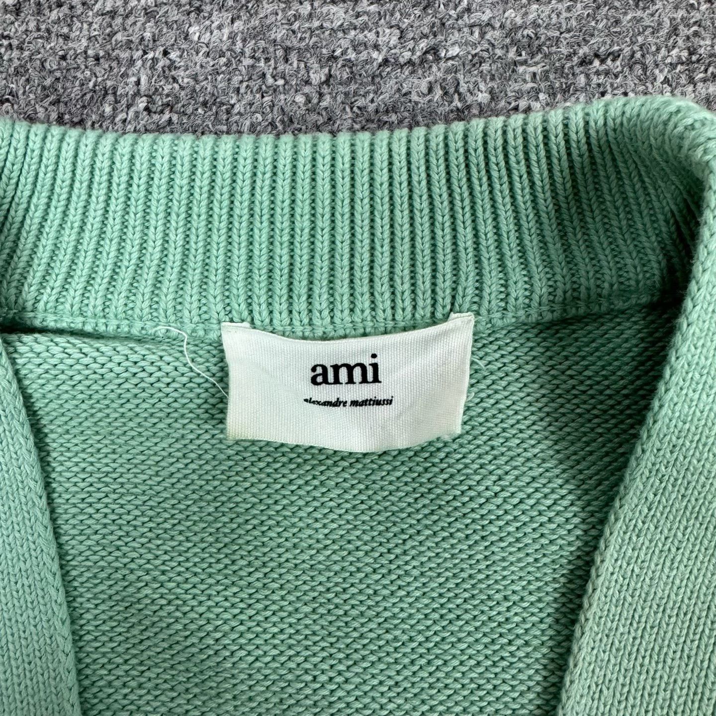 AMI Ami Heart Big Logo Knit Cardigan Size M / US 6-8 / IT 42-44 - 6 Thumbnail