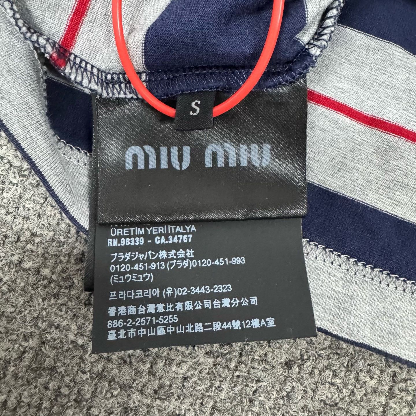 Miu Miu Miu Miu Striped Long-Sleeve T-Shirt Size S / US 4 / IT 40 - 7 Thumbnail