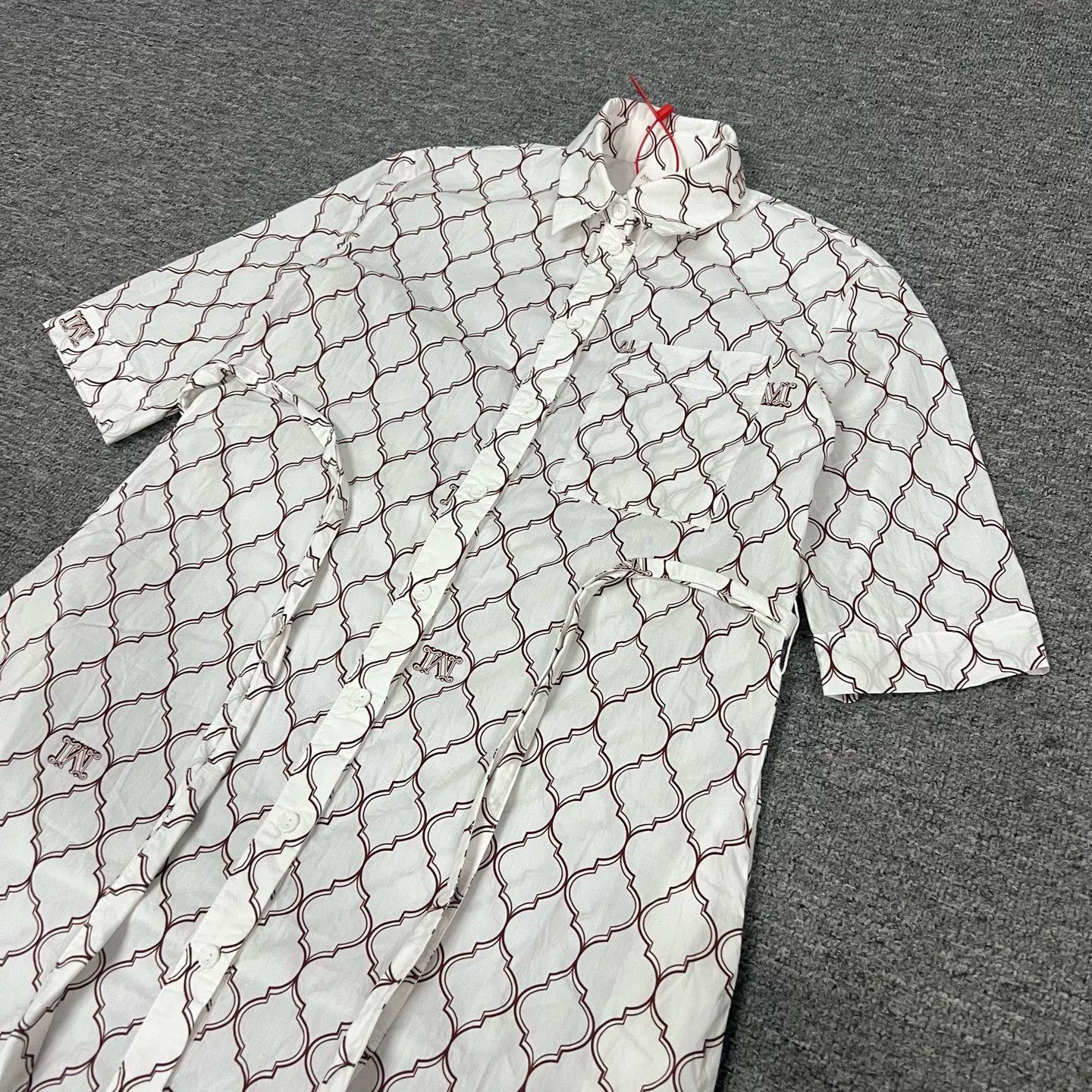 Max Mara Maxmara Logo Print Dress 34 Size XXS / US 00 / IT 34 - 3 Thumbnail