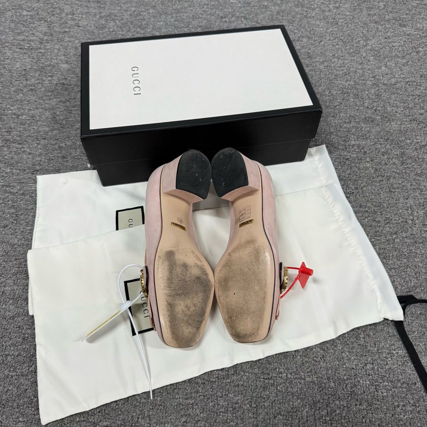 Gucci Gucci Pink Suede Fringe Double G Block Heels Size US 6 / IT 36 - 5 Thumbnail