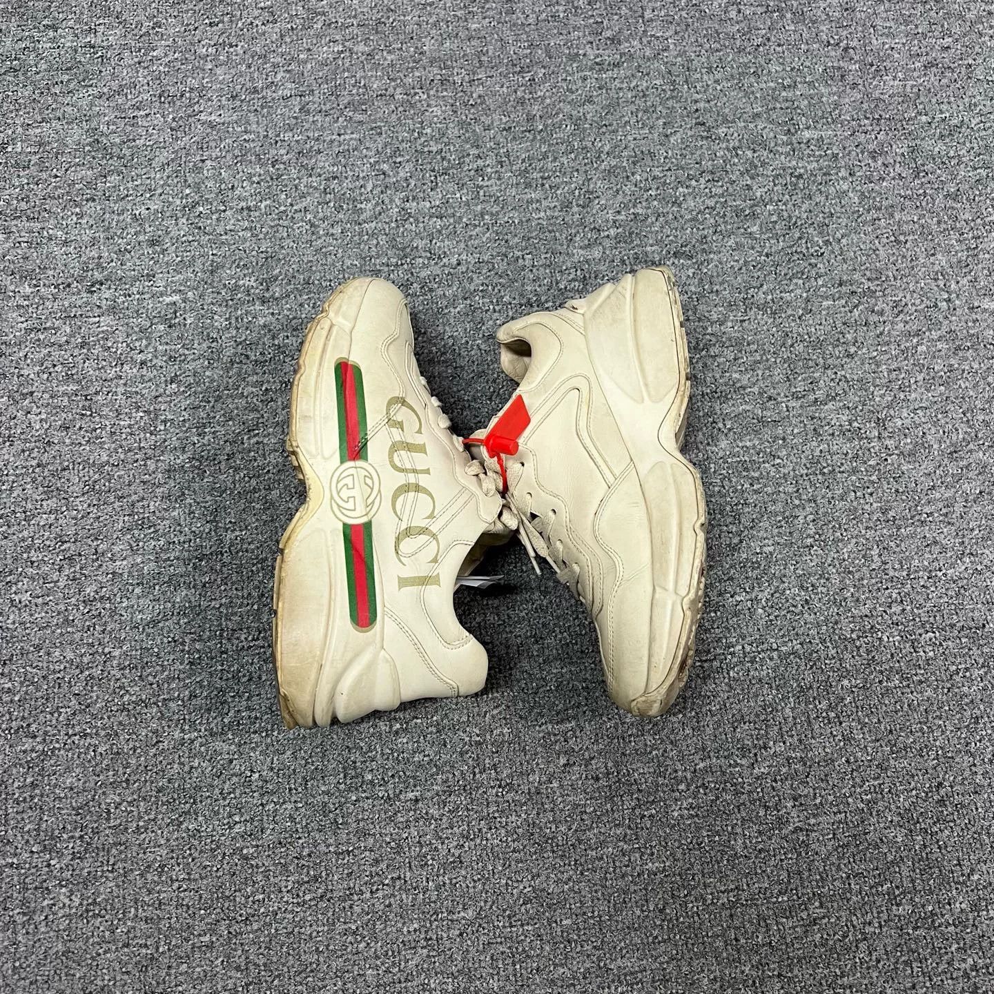 Gucci Gucci Red Green Stripe Dad Shoes Size US 5.5 / IT 35.5 - 6 Thumbnail