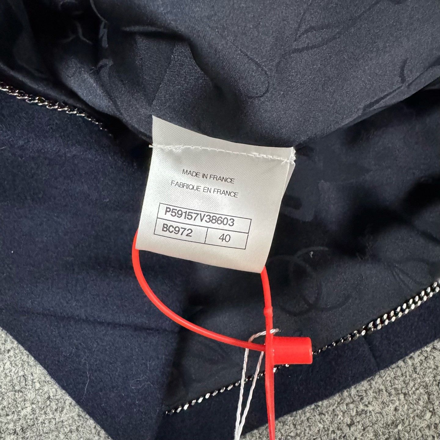 Chanel Chanel Navy Double-Breasted Long-Sleeve Coat Size S / US 4 / IT 40 - 6 Thumbnail