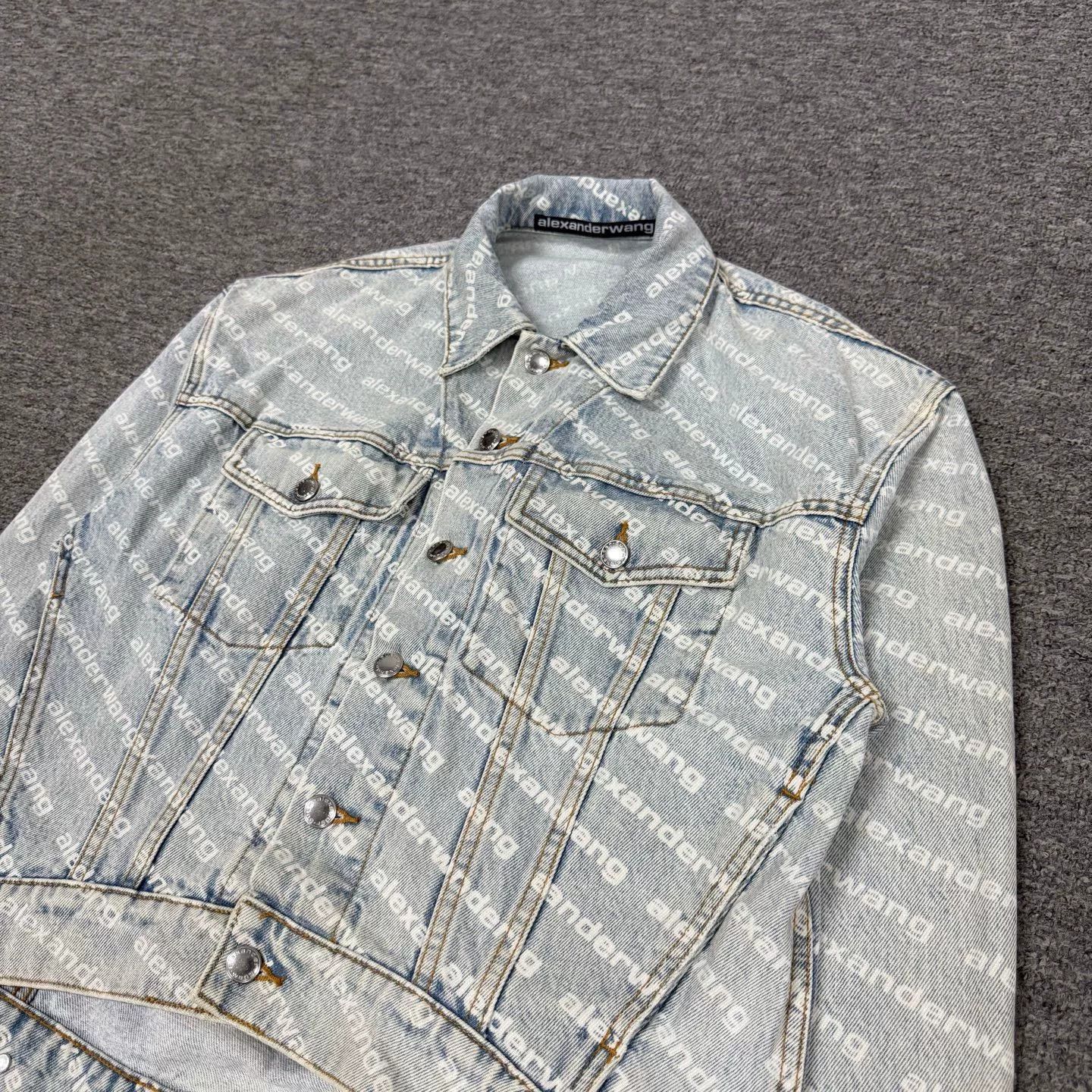 Alexander Wang Alexander Wang All-Over Print Denim Jacket Size XS / US 0-2 / IT 36-38 - 4 Thumbnail