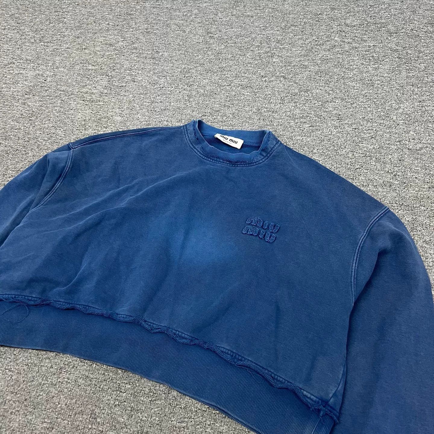 Miu Miu Miu Miu 2024 Washed Distressed Pullover Size S / US 4 / IT 40 - 4 Thumbnail