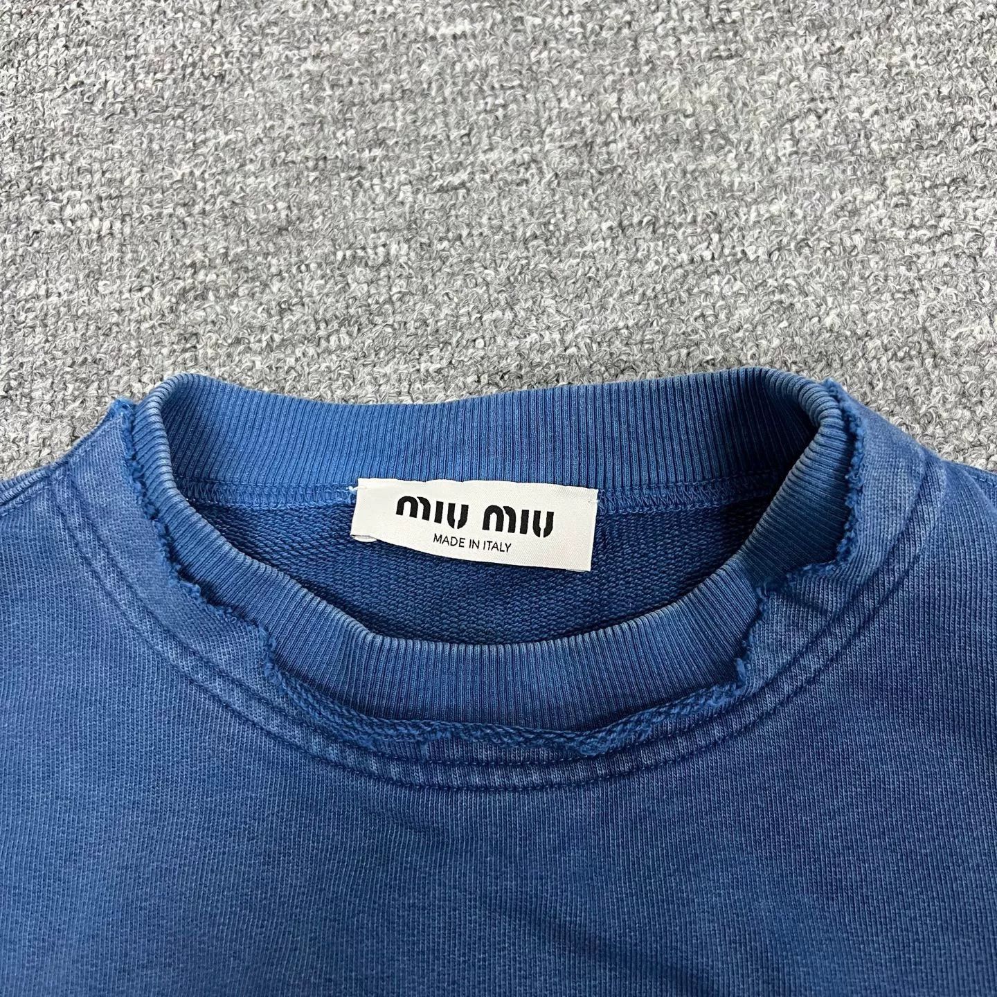 Miu Miu Miu Miu 2024 Washed Distressed Pullover Size S / US 4 / IT 40 - 6 Thumbnail