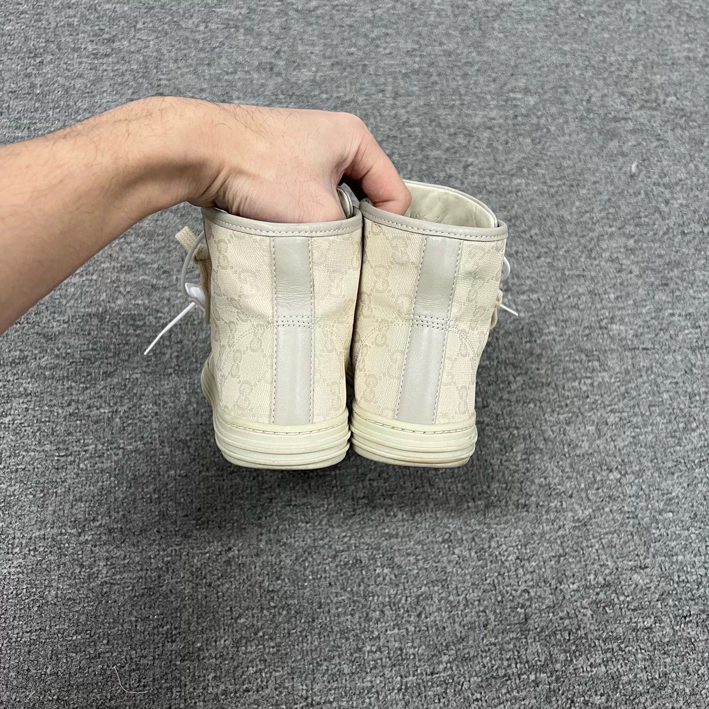Gucci Gucci All-Over Double G High-Top Shoes Size US 5 / IT 35 - 4 Thumbnail