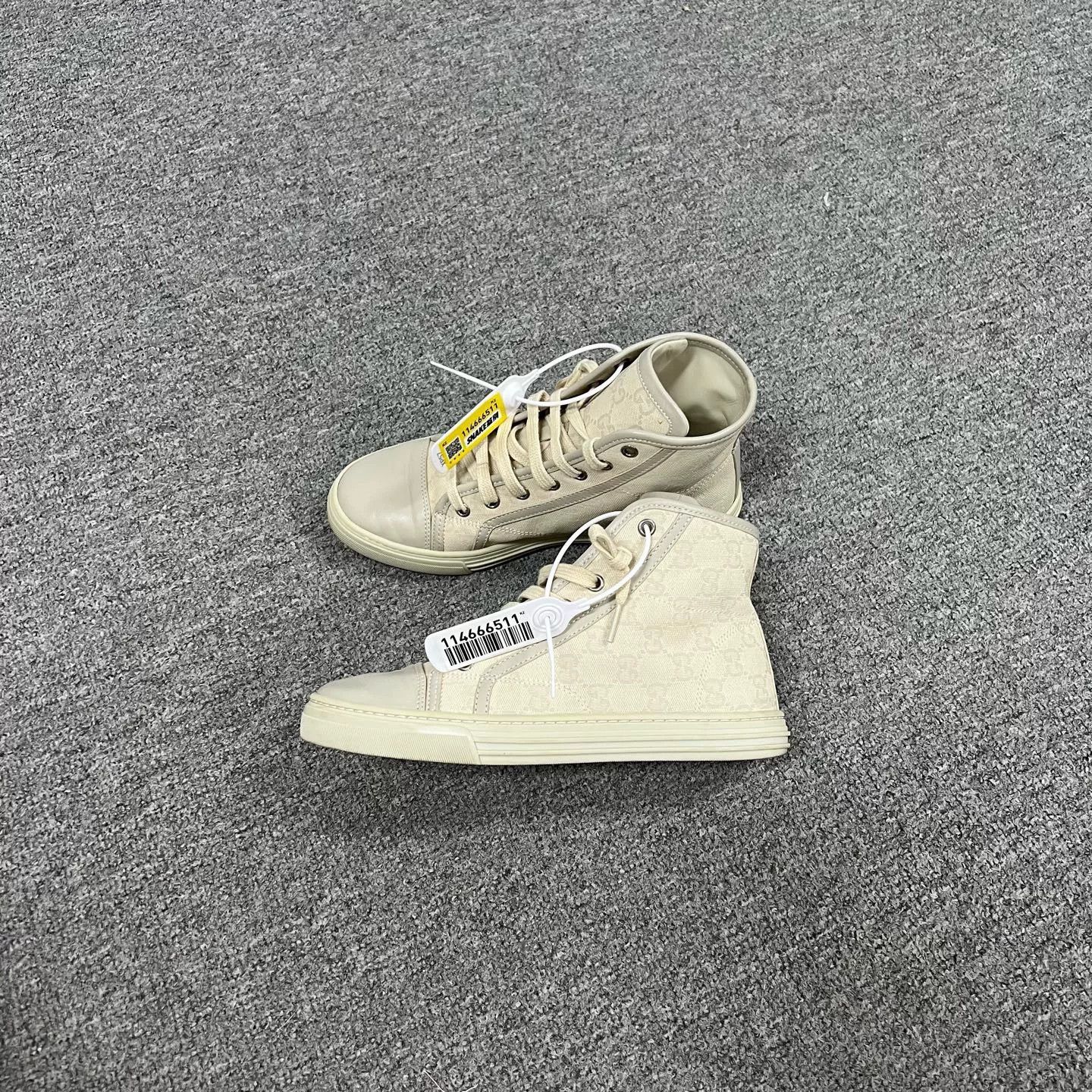 Gucci Gucci All-Over Double G High-Top Shoes Size US 5 / IT 35 - 2 Thumbnail