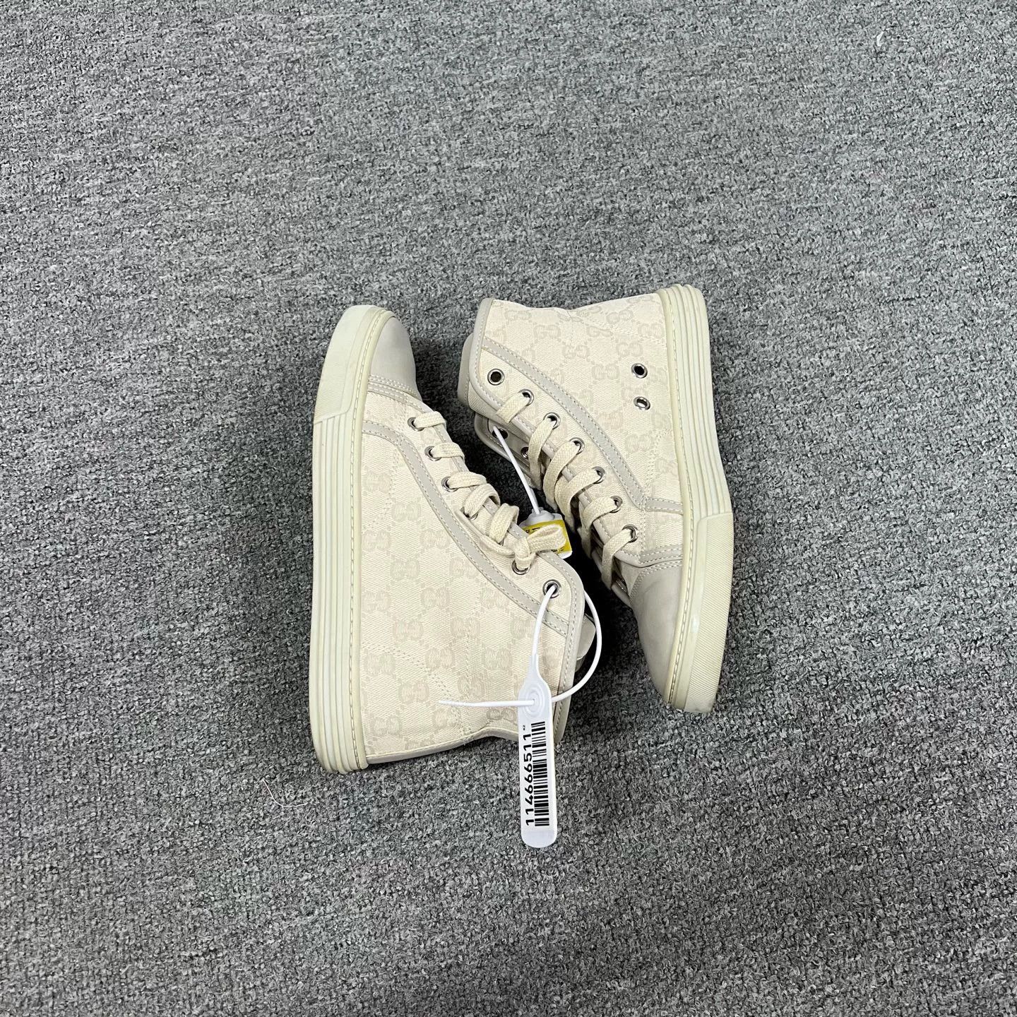 Gucci Gucci All-Over Double G High-Top Shoes Size US 5 / IT 35 - 6 Thumbnail