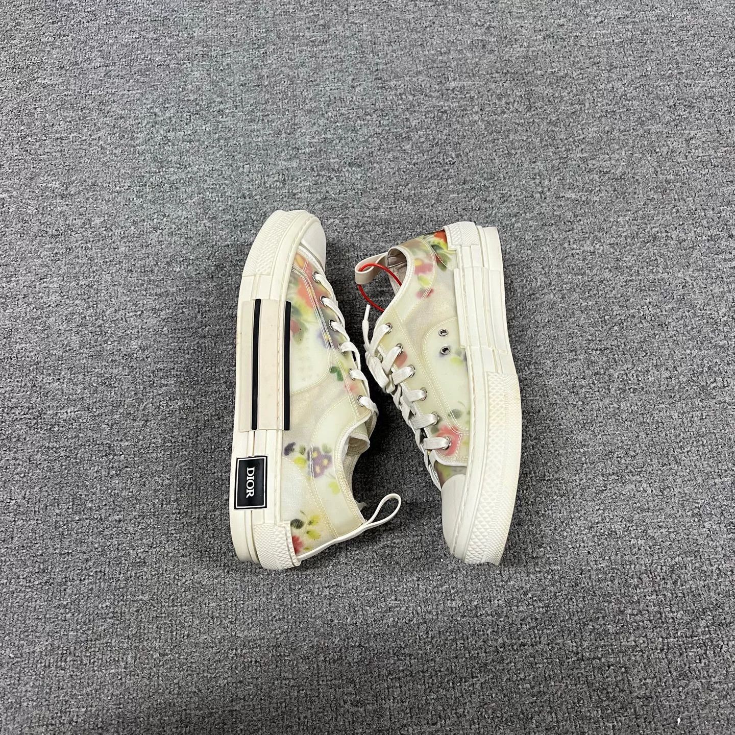 Dior Dior B23 Floral Low-Top Sneakers Size US 9 / EU 42 - 6 Thumbnail