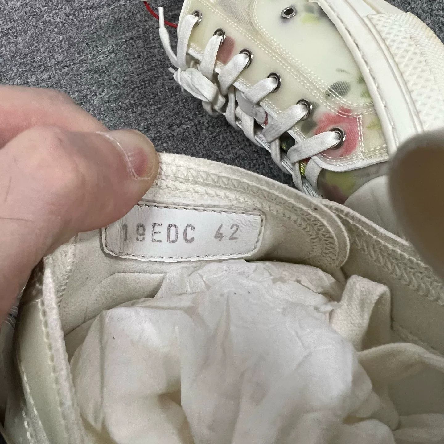 Dior Dior B23 Floral Low-Top Sneakers Size US 9 / EU 42 - 7 Thumbnail